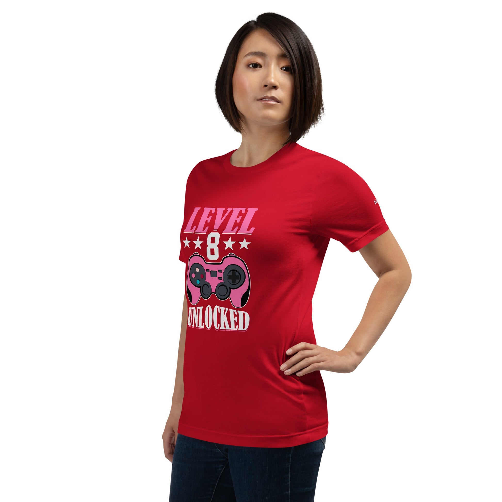 Level 8 Unlocked - Unisex t-shirt by DarkByteGear