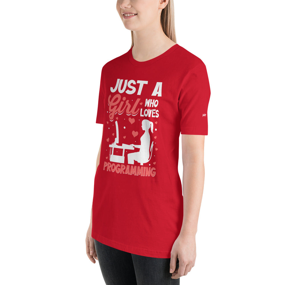 Just a girl who loves programming - Unisex t-shirt by DarkByteGear