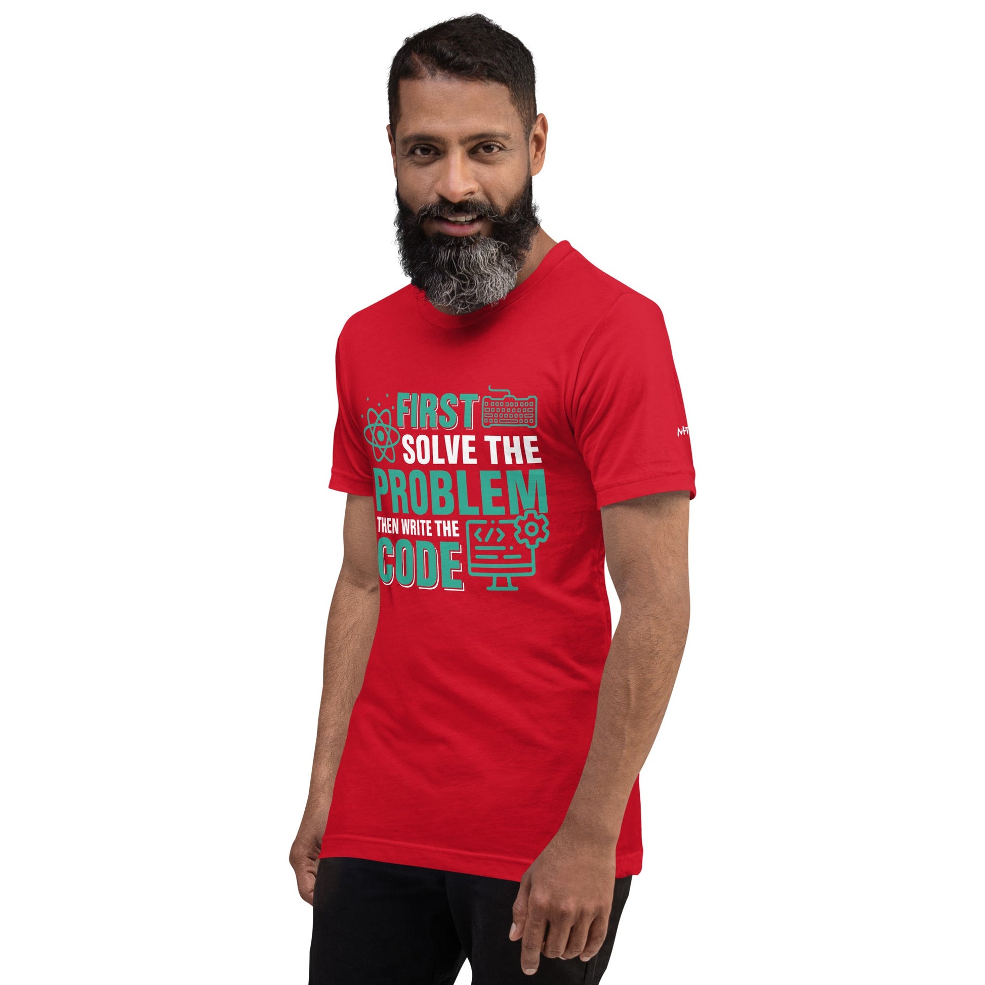 First, Solve the problem; then, Write the code V1 - Unisex T-shirt by DarkByteGear