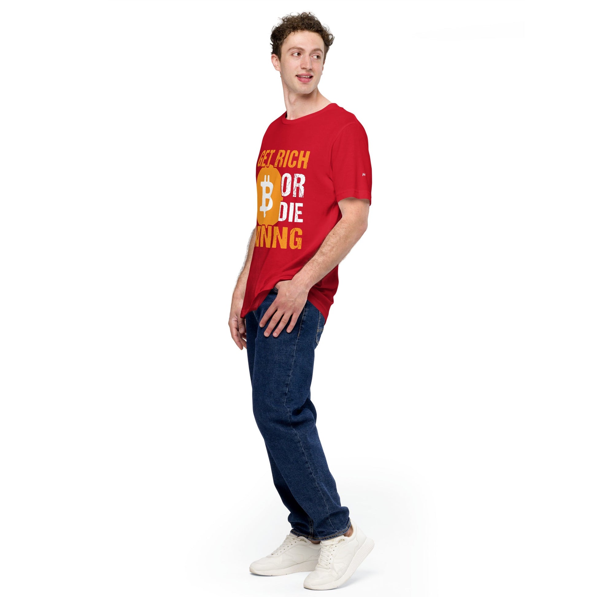 Get Rich Bitcoin Mining or Die Unisex t-shirt by DarkByteGear