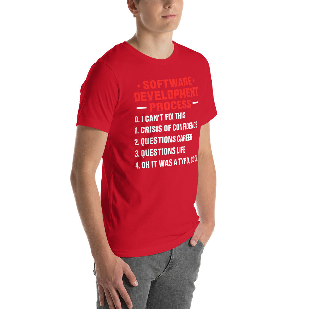 Software Development Process V1 - Unisex t-shirt by DarkByteGear