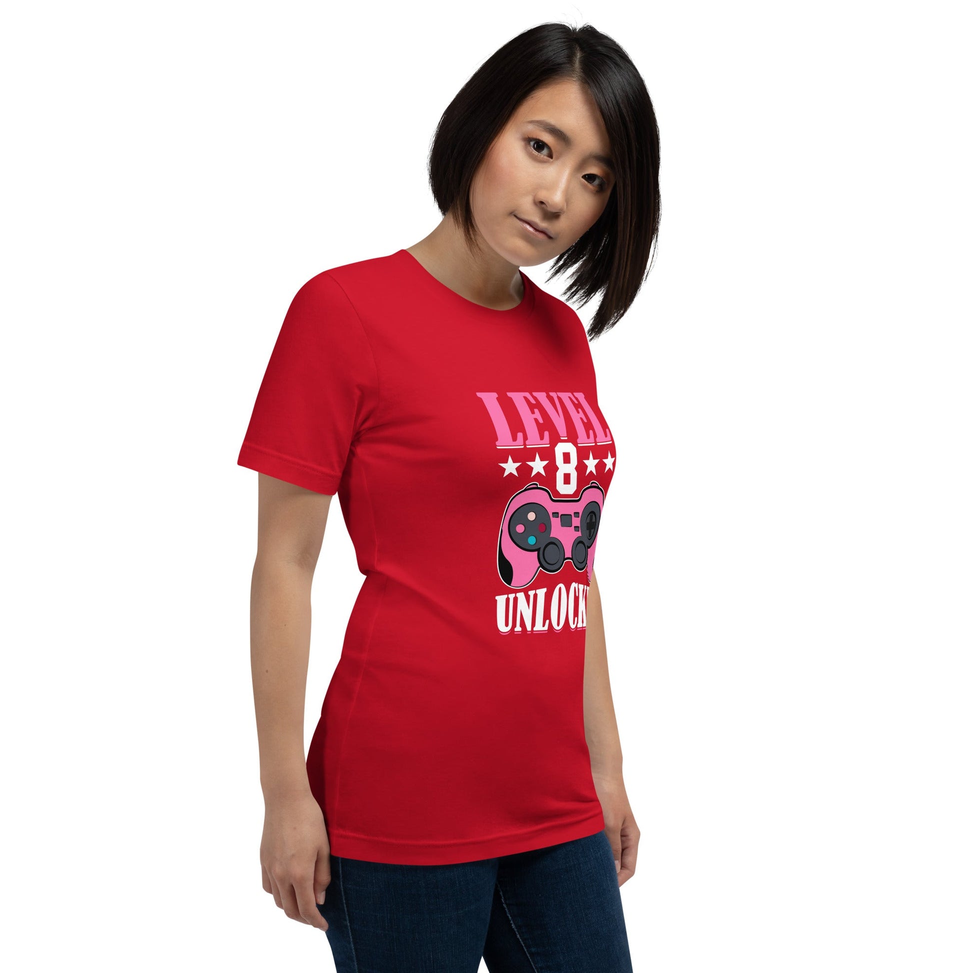 Level 8 Unlocked - Unisex t-shirt by DarkByteGear