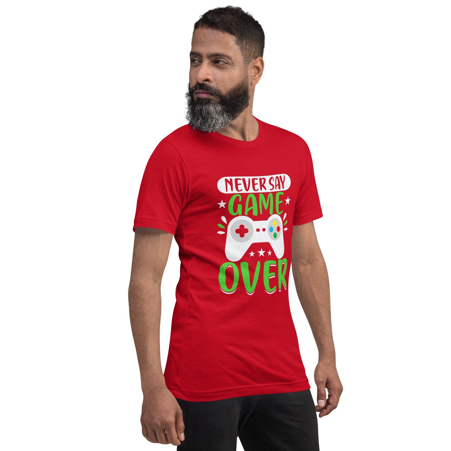 Never say Gameover Unisex t-shirt by DarkByteGear