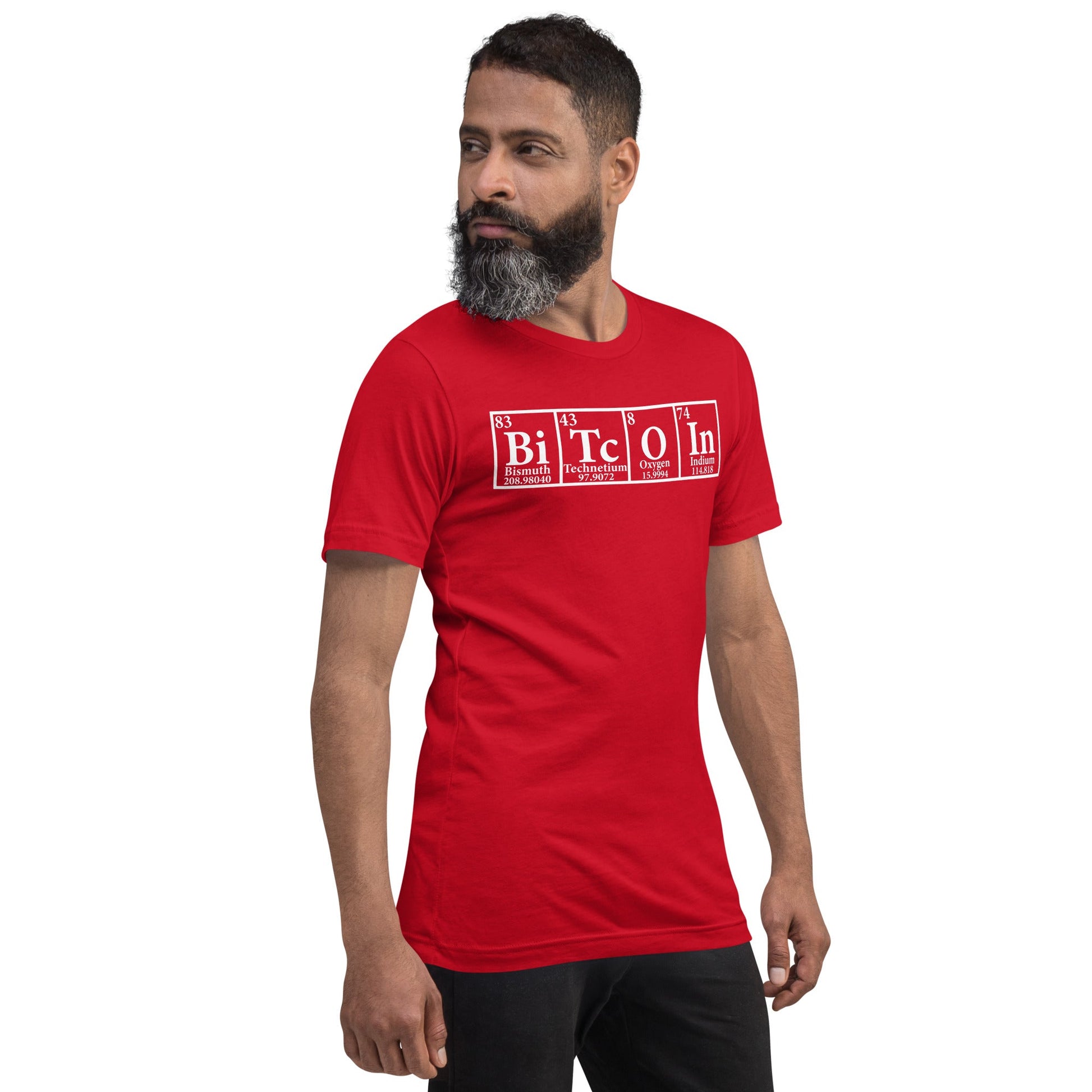 Bitcoin Periodic Table Unisex t-shirt by DarkByteGear