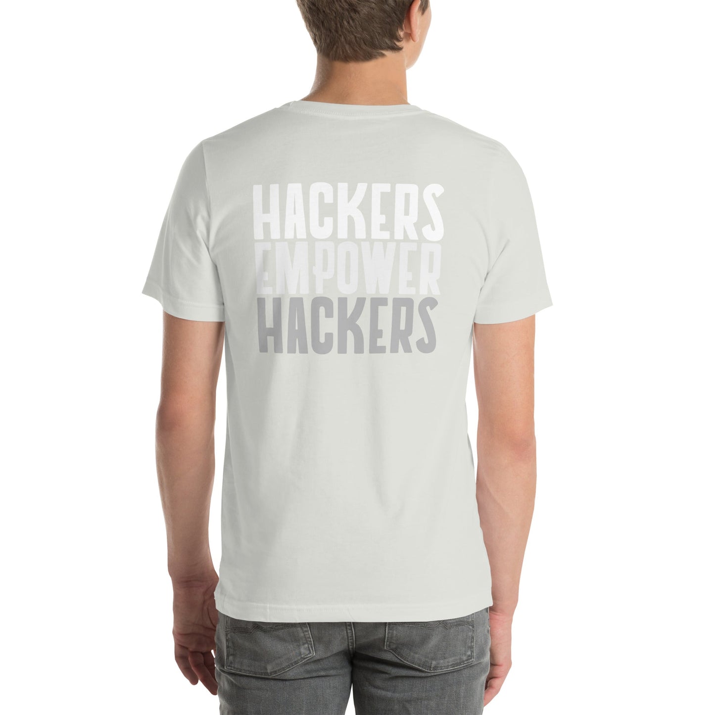 Hackers Empower Hackers - Unisex t-shirt ( Back Print ) by DarkByteGear