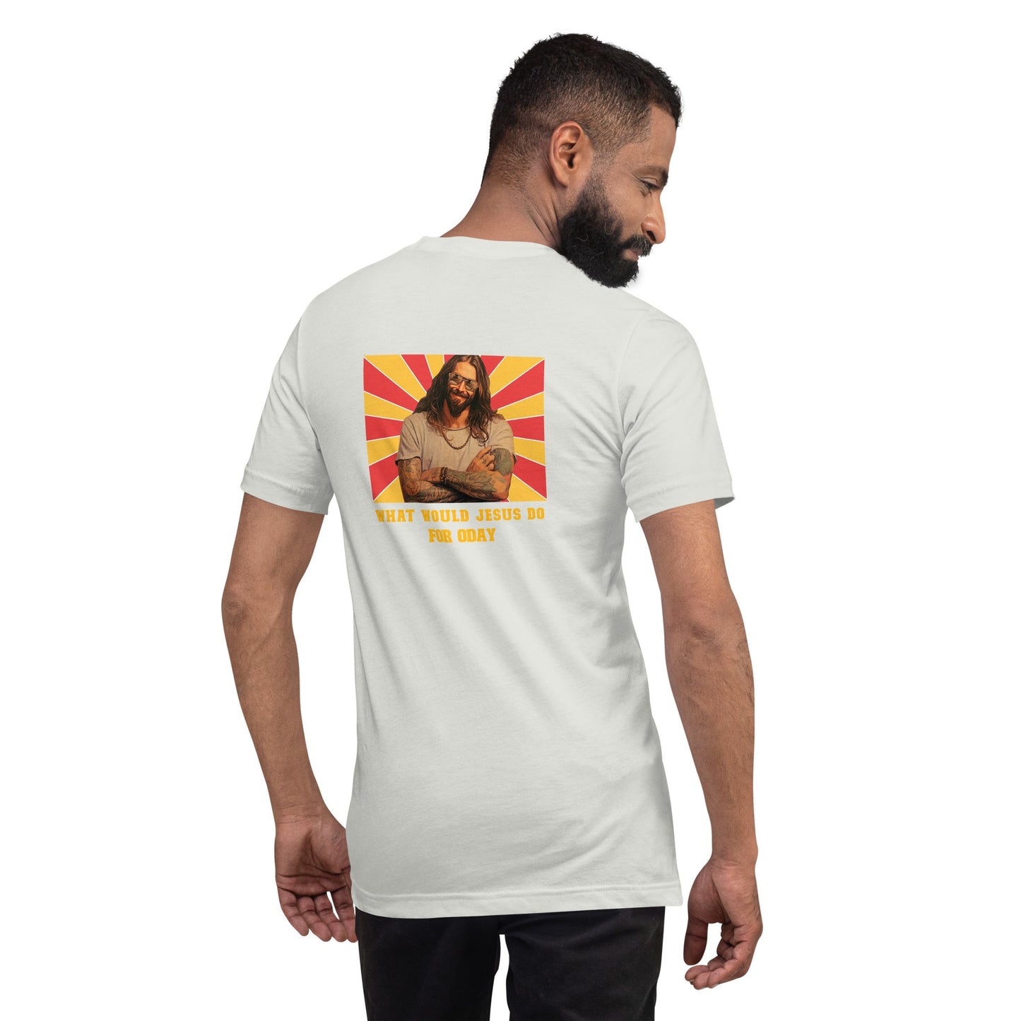 What would Jesus do for 0day v1 - Unisex t-shirt ( Back Print ) by DarkByteGear
