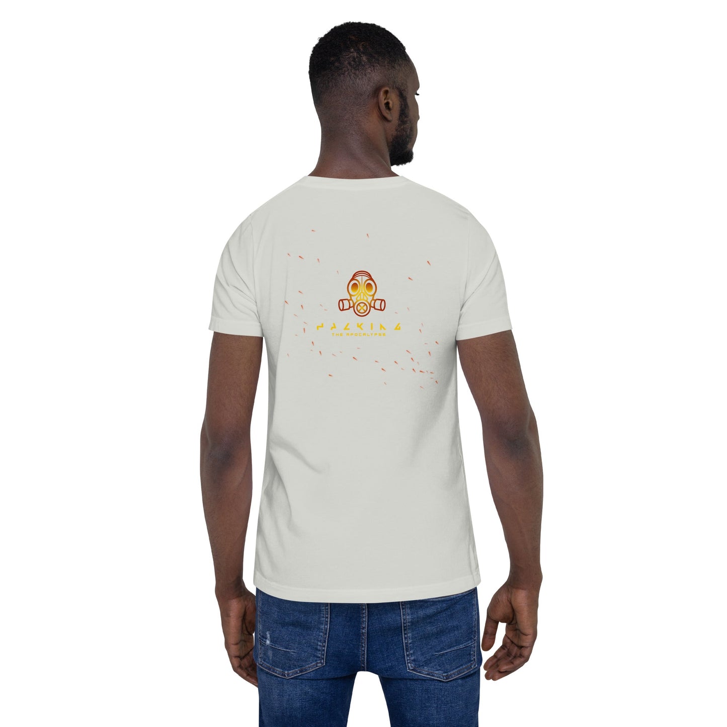 Hacking the apocalypse - Unisex t-shirt ( Back Print ) by DarkByteGear
