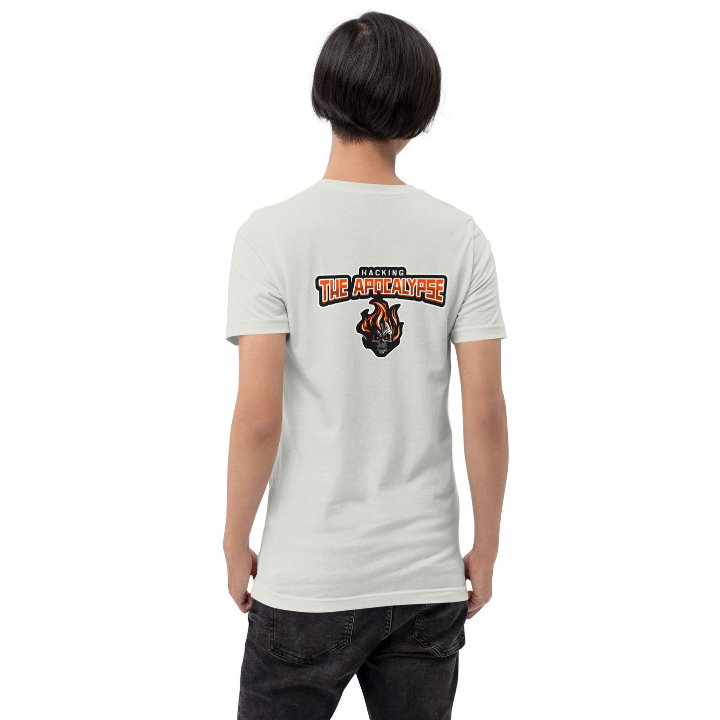 Hacking the Apocalypse V1 - Unisex t-shirt ( Back Print ) by DarkByteGear