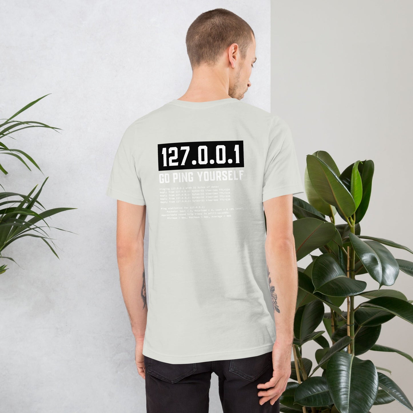 Go ping yourself - Unisex t-shirt ( Back Print ) by DarkByteGear
