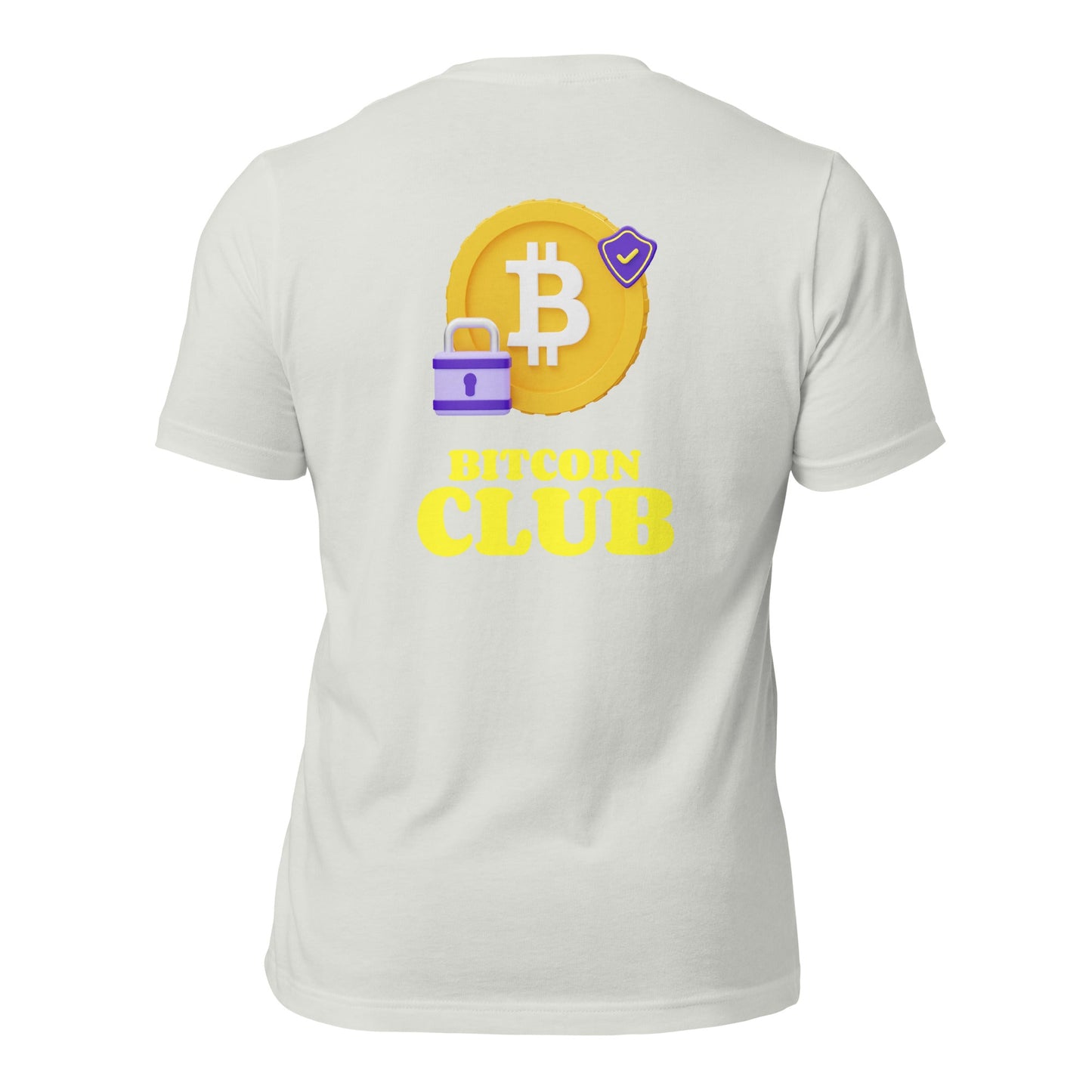 BITCOIN CLUB V7 - Unisex t-shirt ( Back Print ) by DarkByteGear