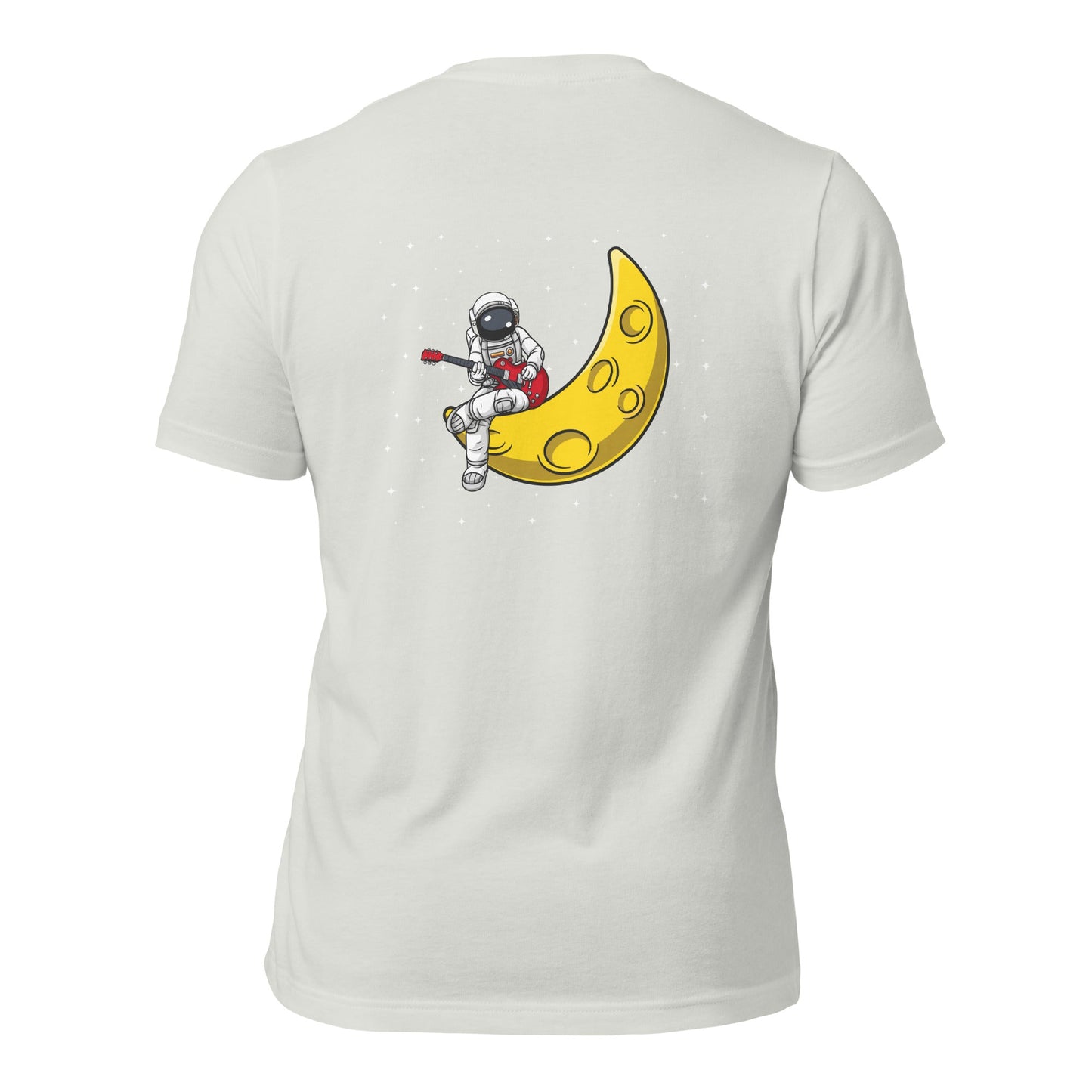 Astronaut Playing - Unisex t-shirt ( Back Print ) by DarkByteGear