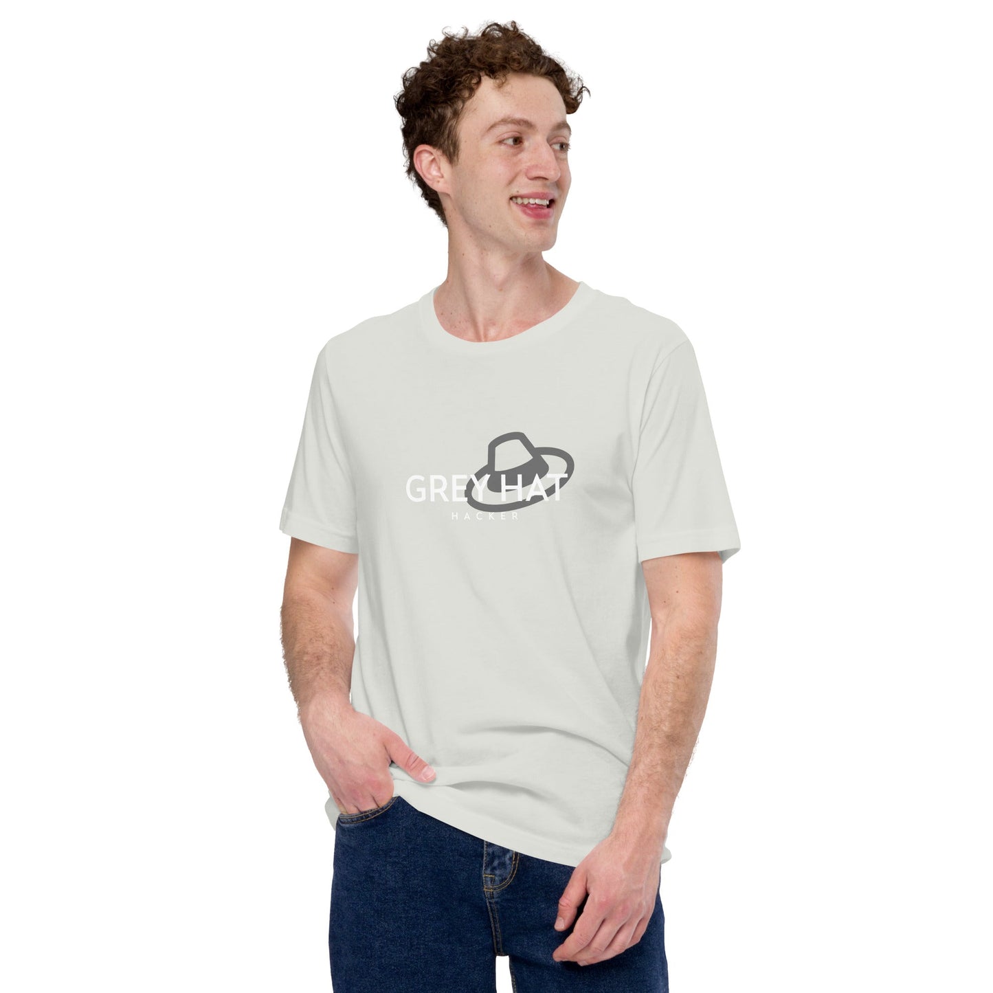Grey Hat Hacker - Short-Sleeve Unisex T-Shirt by DarkByteGear