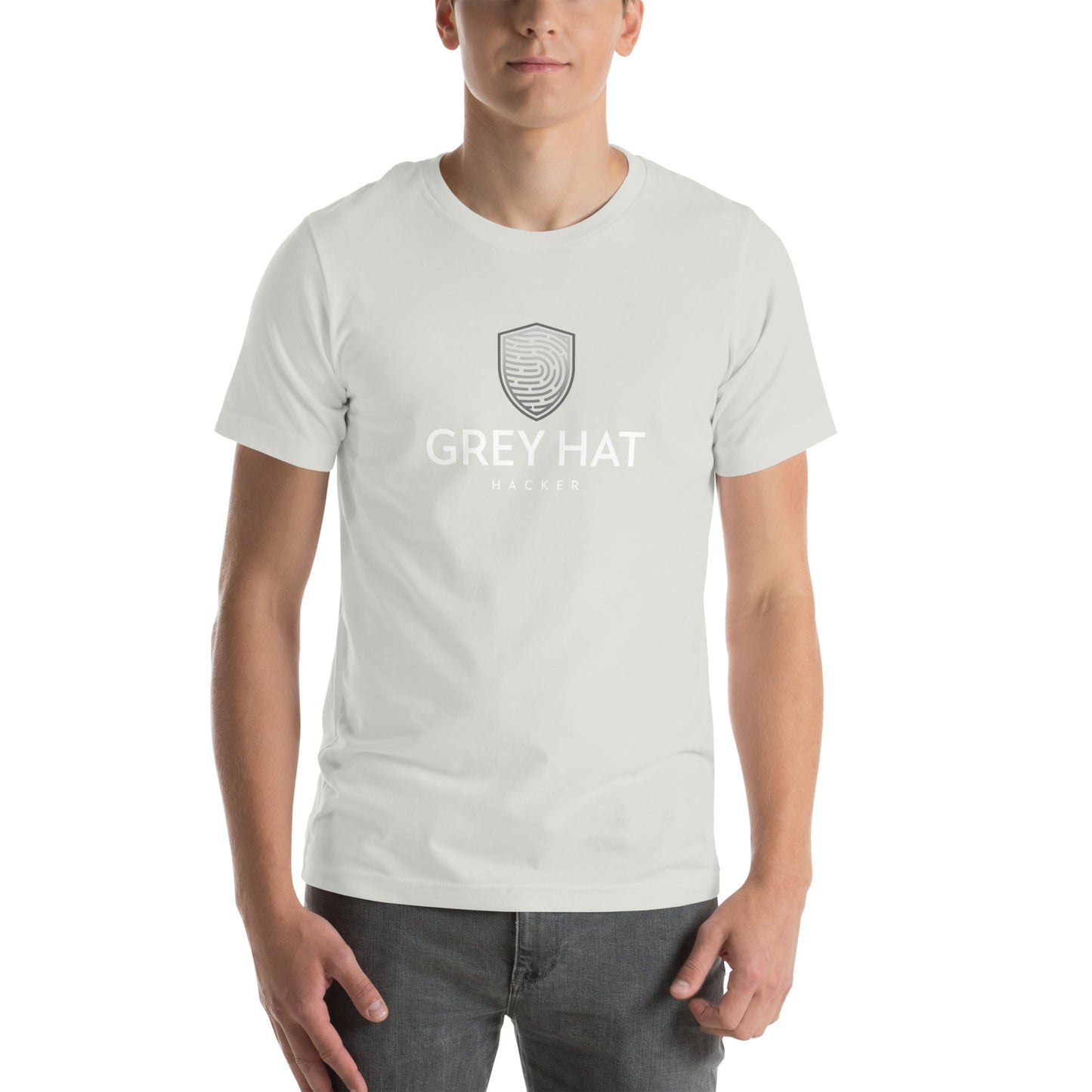 Grey Hat Hacker - Short-Sleeve Unisex T-Shirt by DarkByteGear