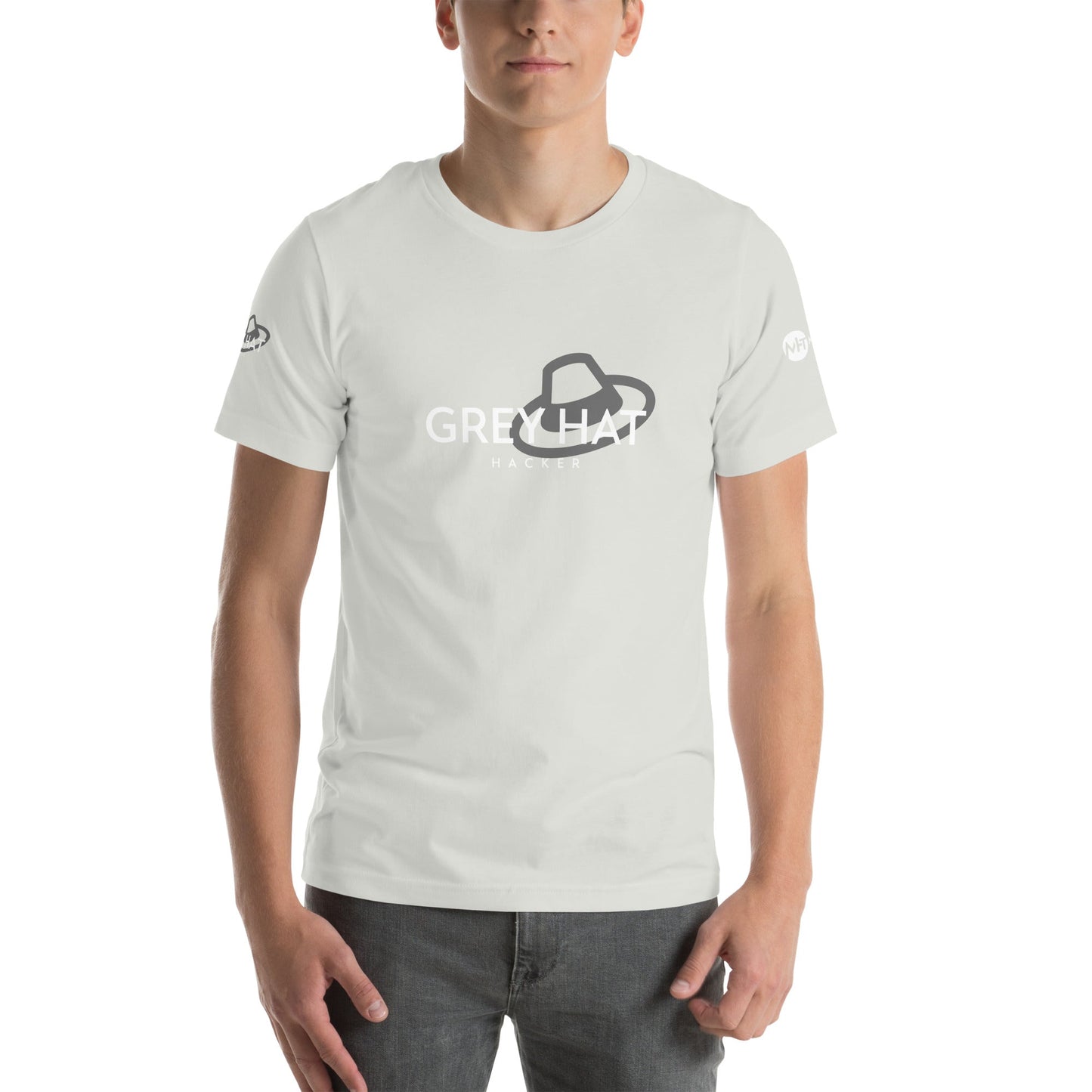Grey Hat Hacker - Short-Sleeve Unisex T-Shirt by DarkByteGear