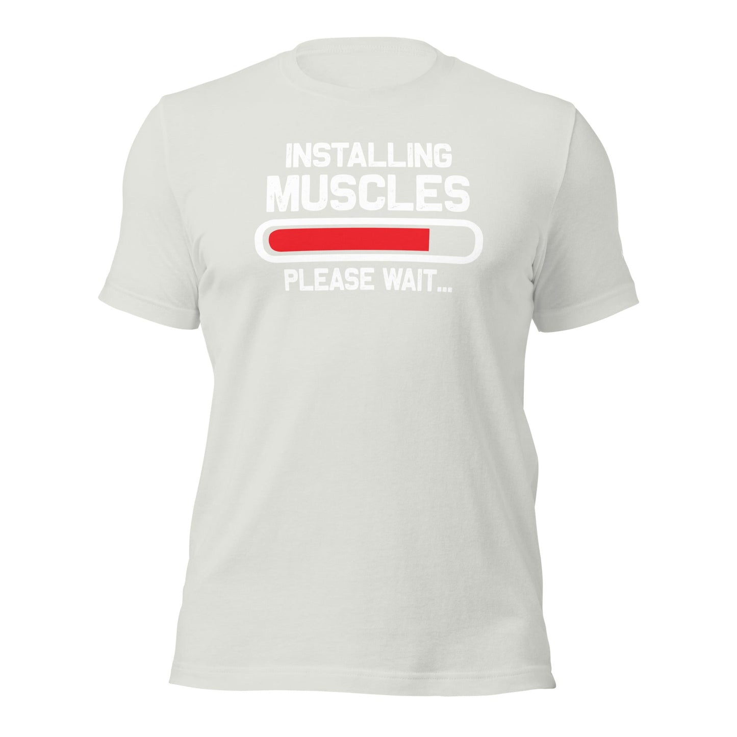Installing muscles please wait - Unisex t-shirt by DarkByteGear