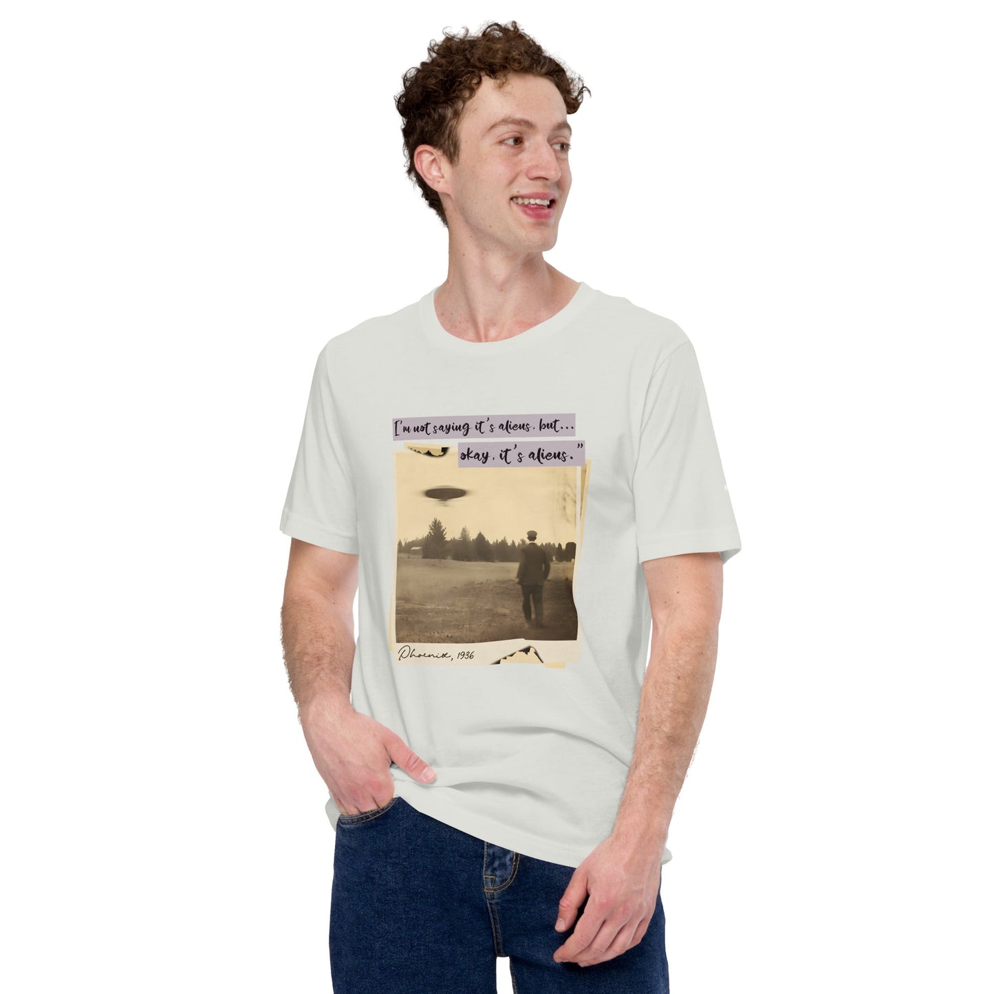 I am not saying it's aliens but, Okay! it's aliens V1 - Unisex t-shirt by DarkByteGear