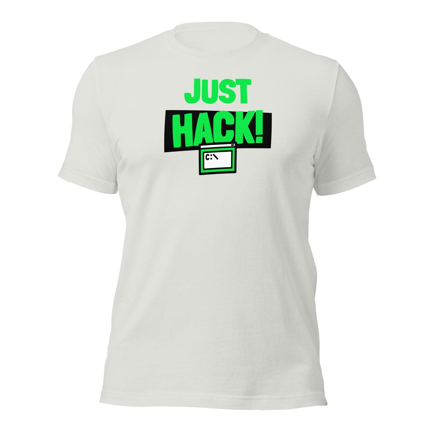 Just Hack (Green text) - Unisex t-shirt by DarkByteGear