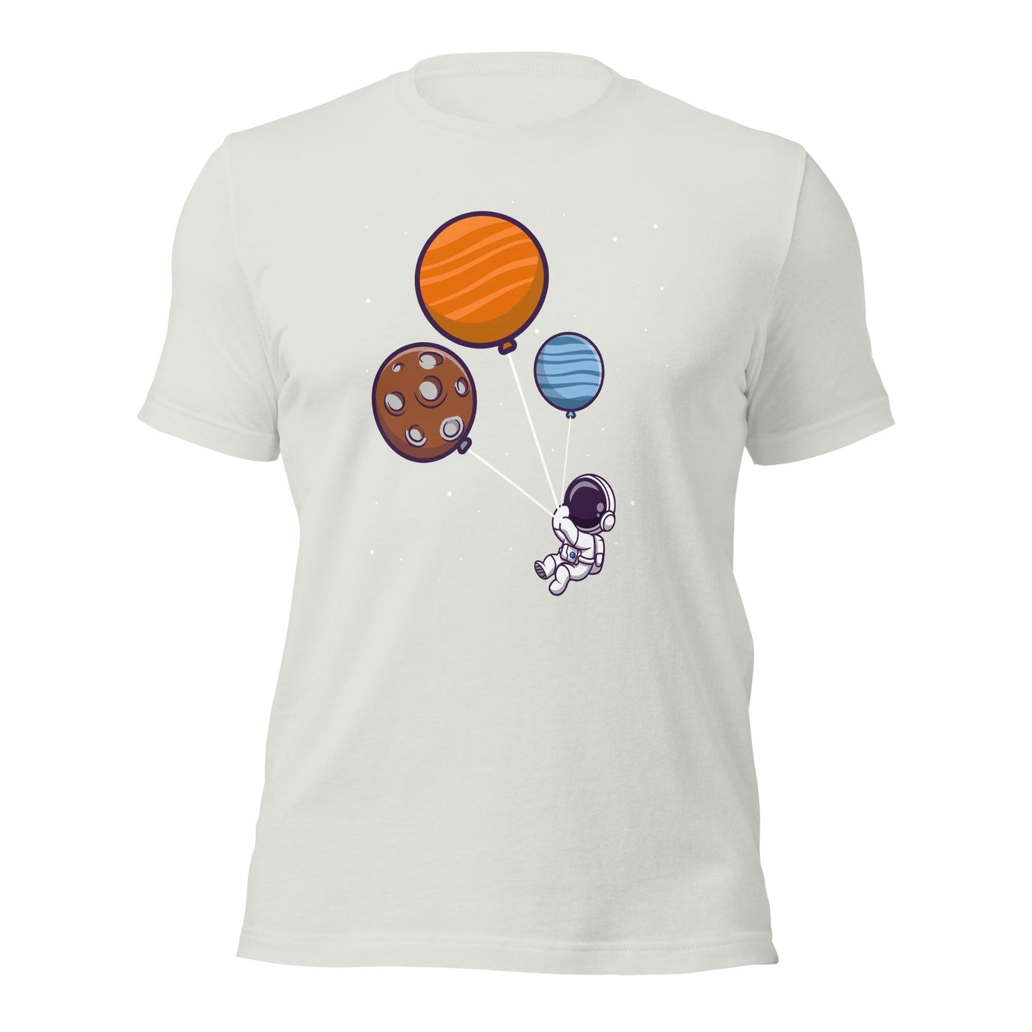 Astronaut with Balloons in Space - Unisex T-shirt by DarkByteGear
