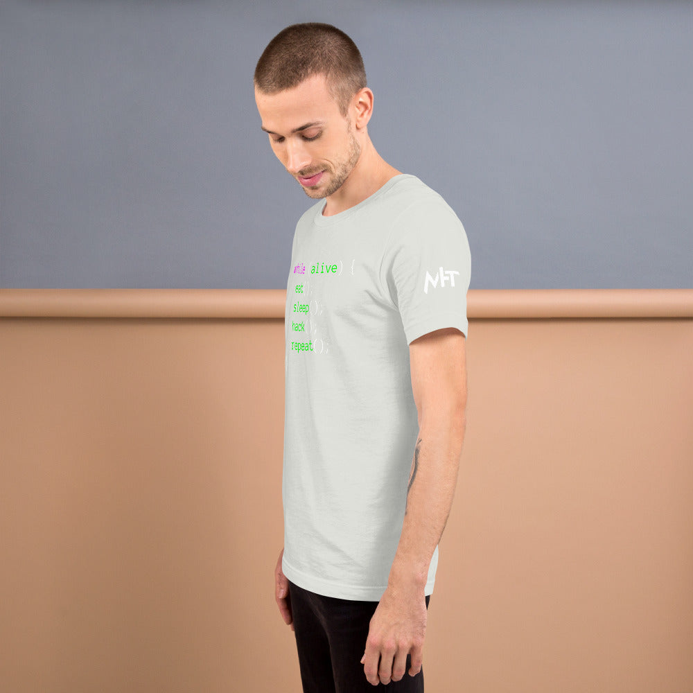 Eat sleep hack repeat - Unisex t-shirt by DarkByteGear