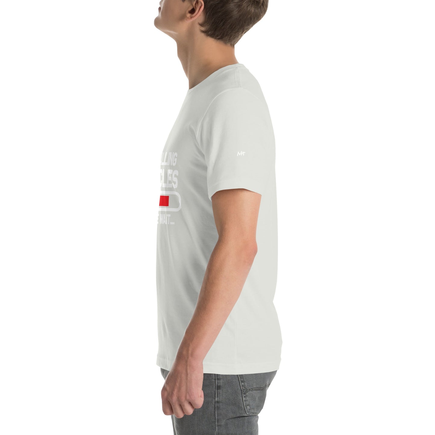 Installing Muscles Please Wait.... - Unisex t-shirt by DarkByteGear