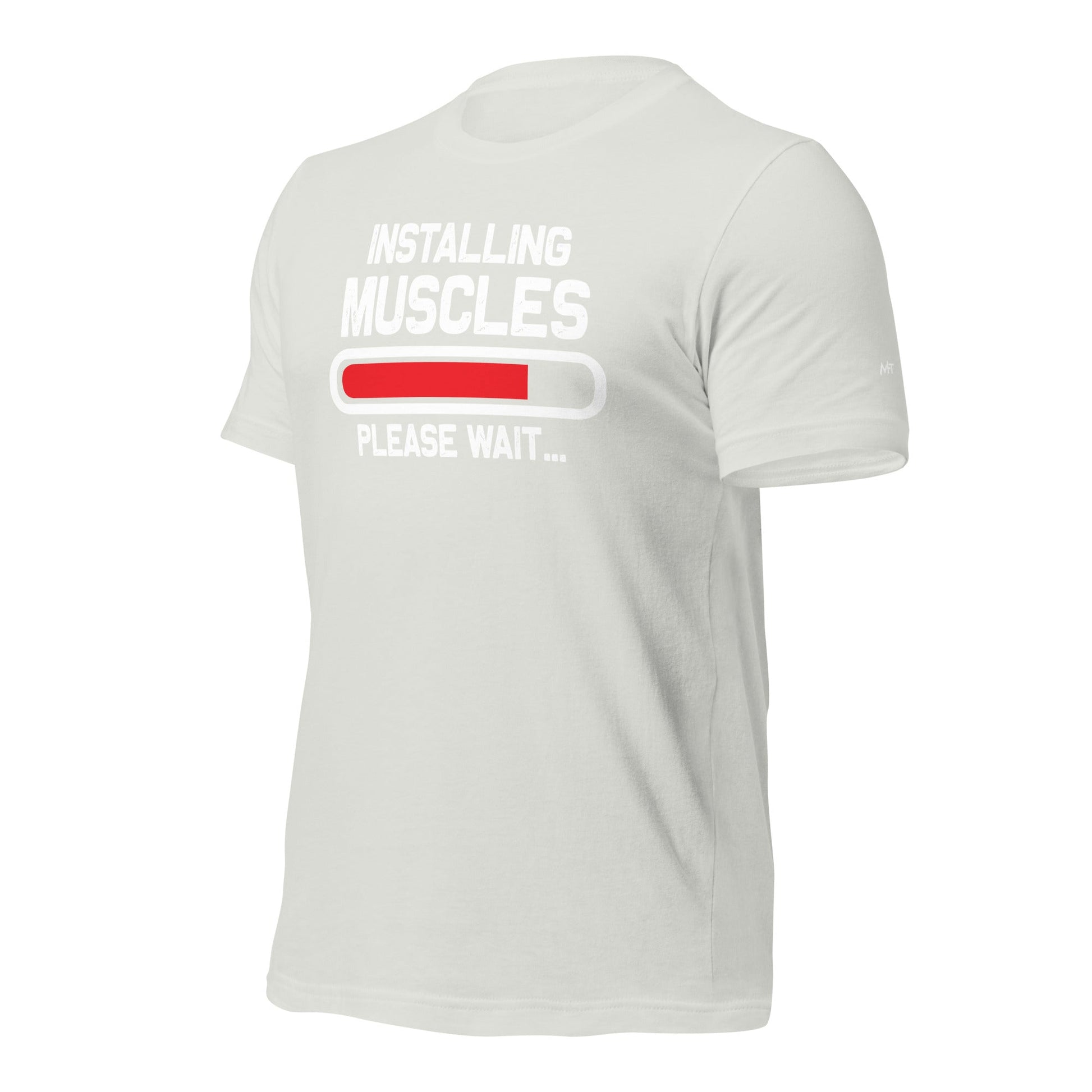 Installing muscles please wait - Unisex t-shirt by DarkByteGear