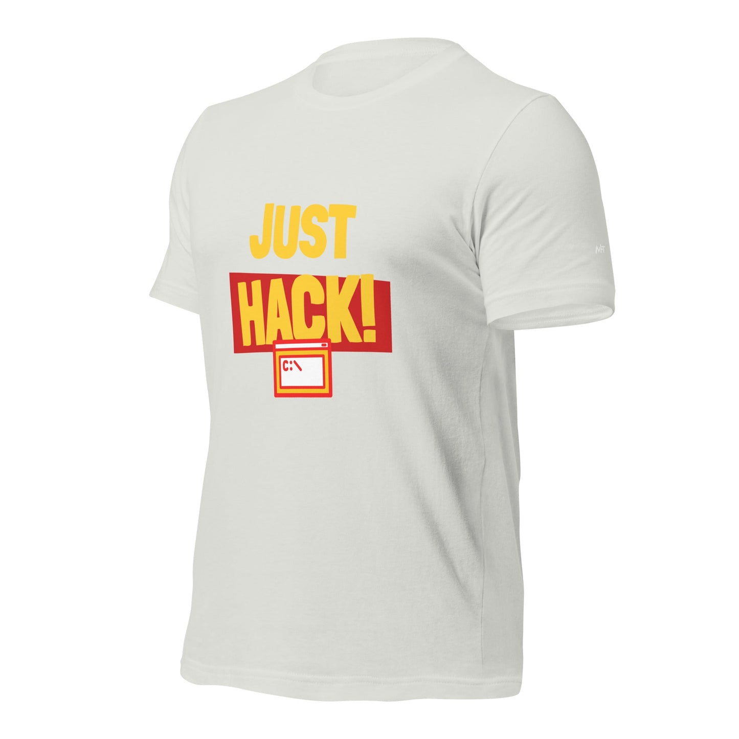 Just Hack (Yellow Text) - Unisex t-shirt by DarkByteGear
