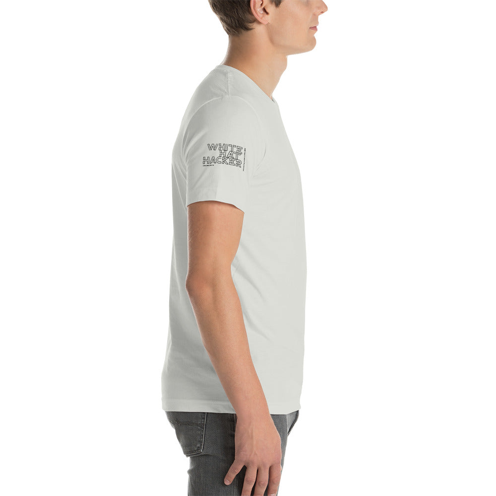 White Hat Hacker - Short-Sleeve Unisex T-Shirt (all sides print) by DarkByteGear