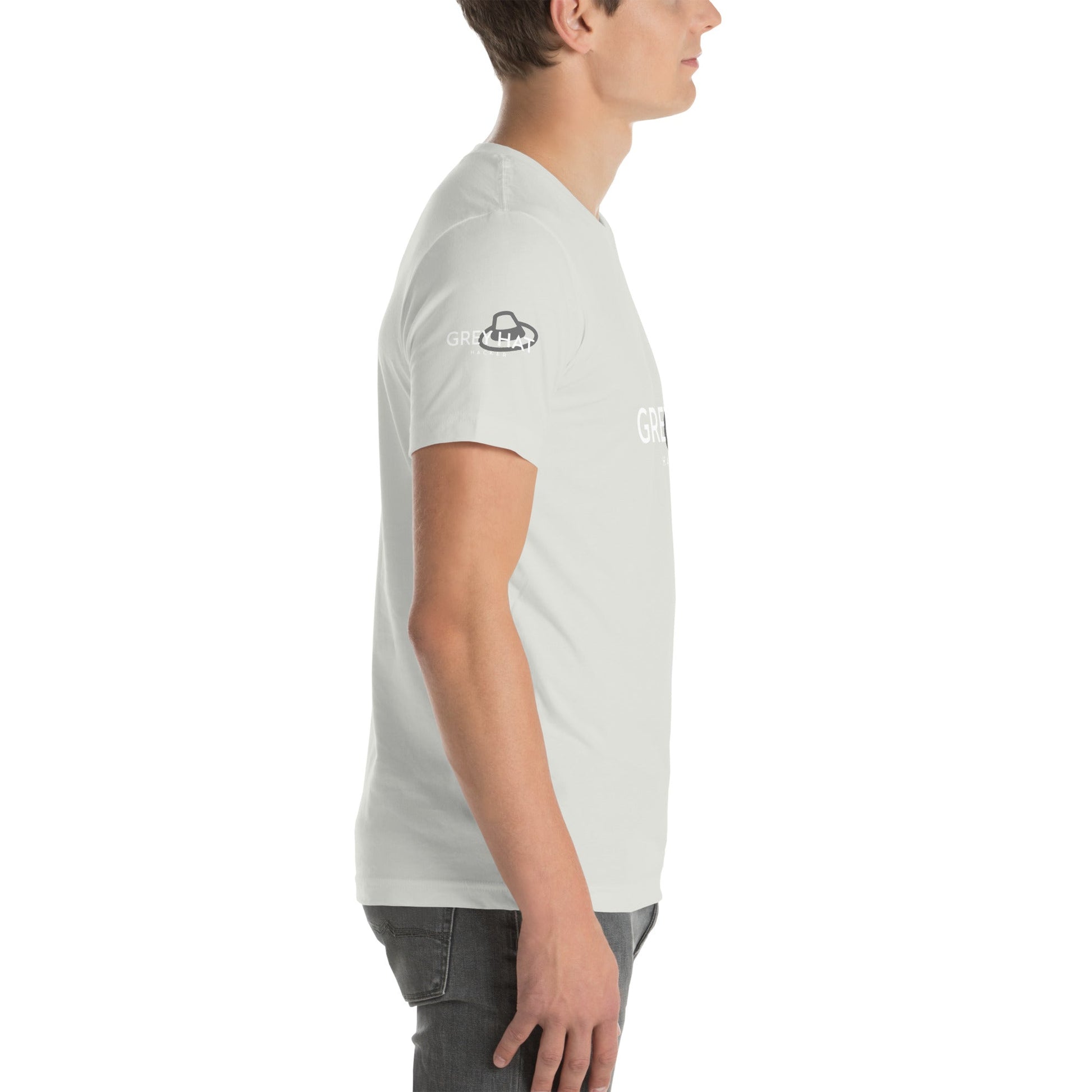 Grey Hat Hacker - Short-Sleeve Unisex T-Shirt by DarkByteGear