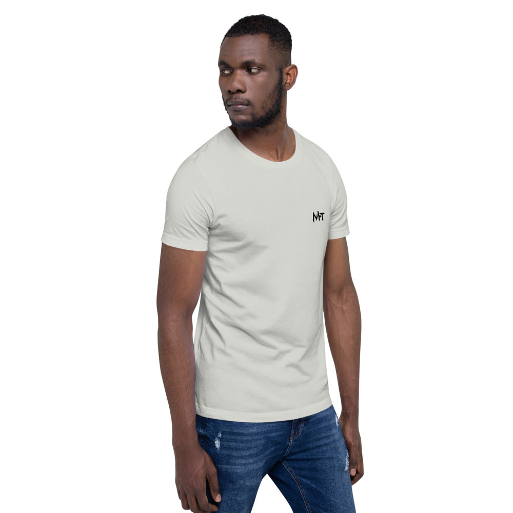 Hack this - Short-Sleeve Unisex T-Shirt (back print) by DarkByteGear