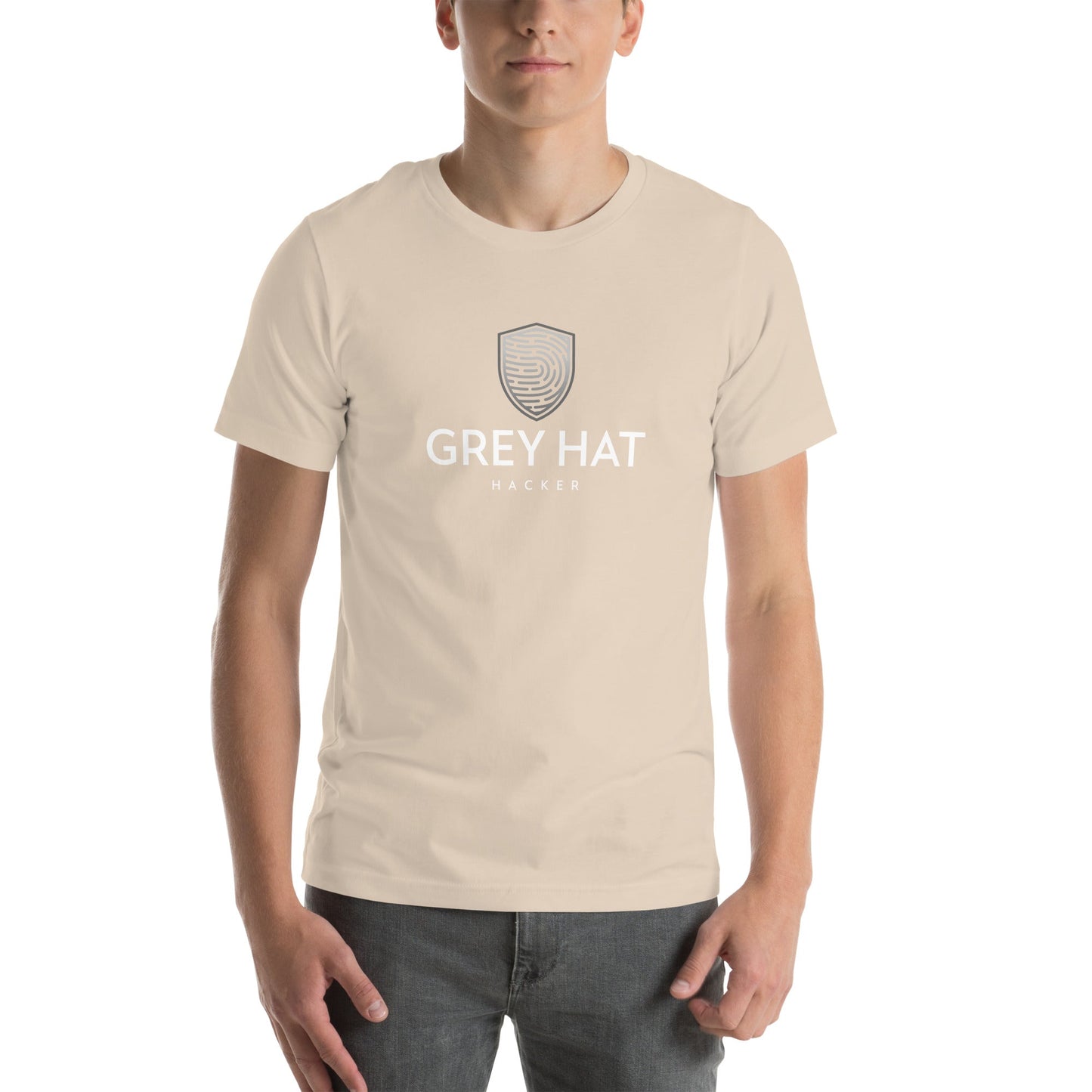Grey Hat Hacker - Short-Sleeve Unisex T-Shirt by DarkByteGear