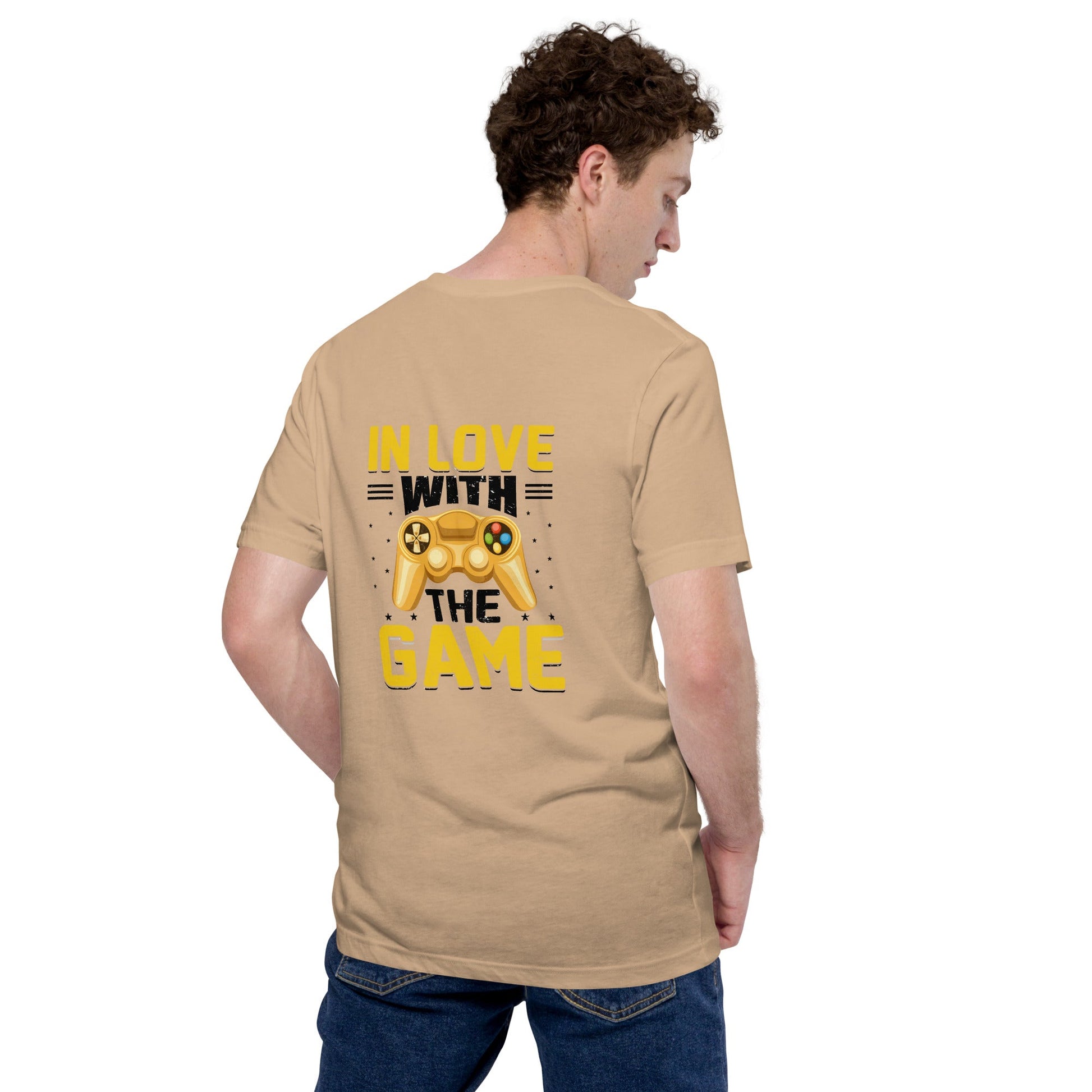 In Love With The Game in Dark Text - Unisex t-shirt ( Back Print ) by DarkByteGear