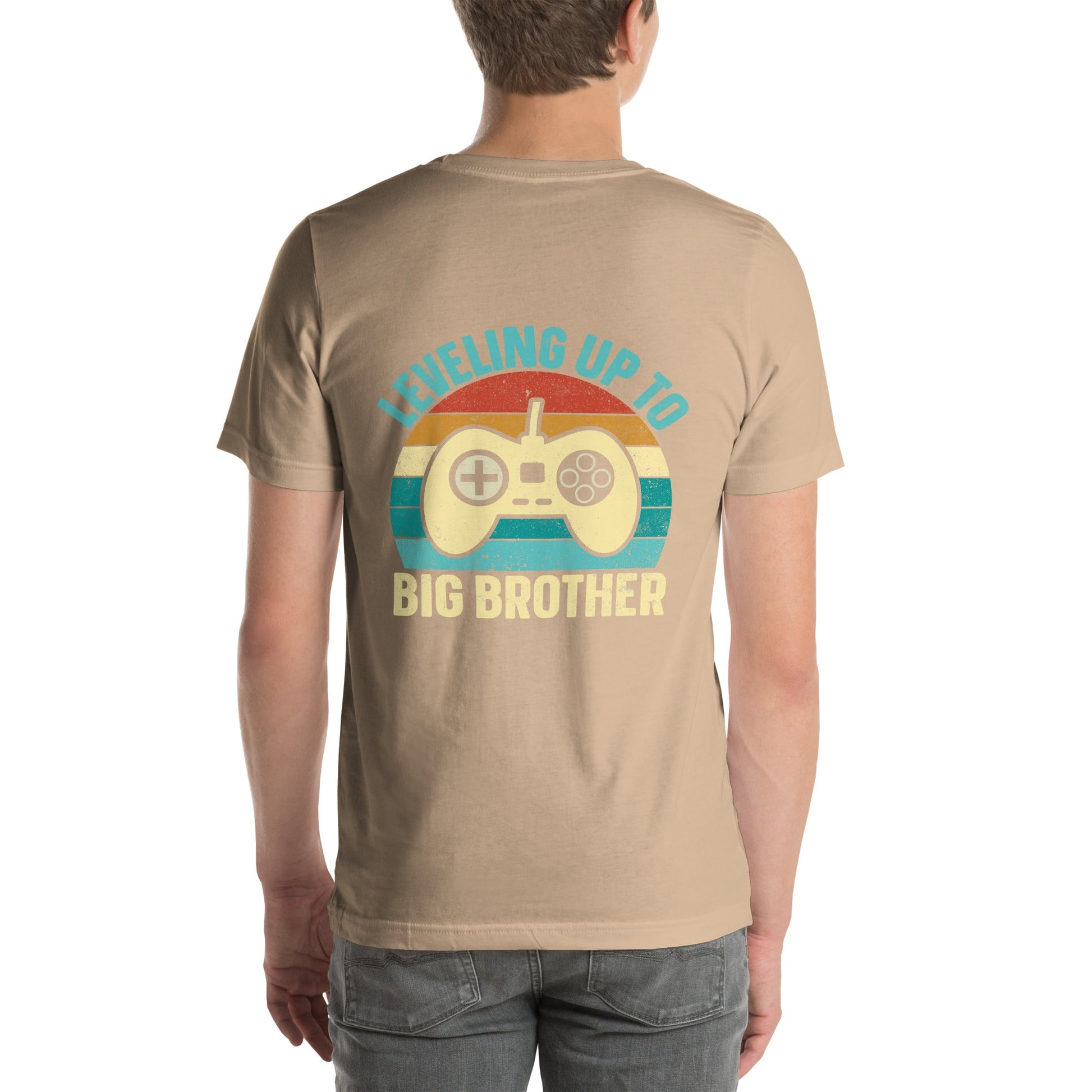 Levelling up to Big Brother V2 in Darker Shade - Unisex t-shirt ( Back Print ) by DarkByteGear