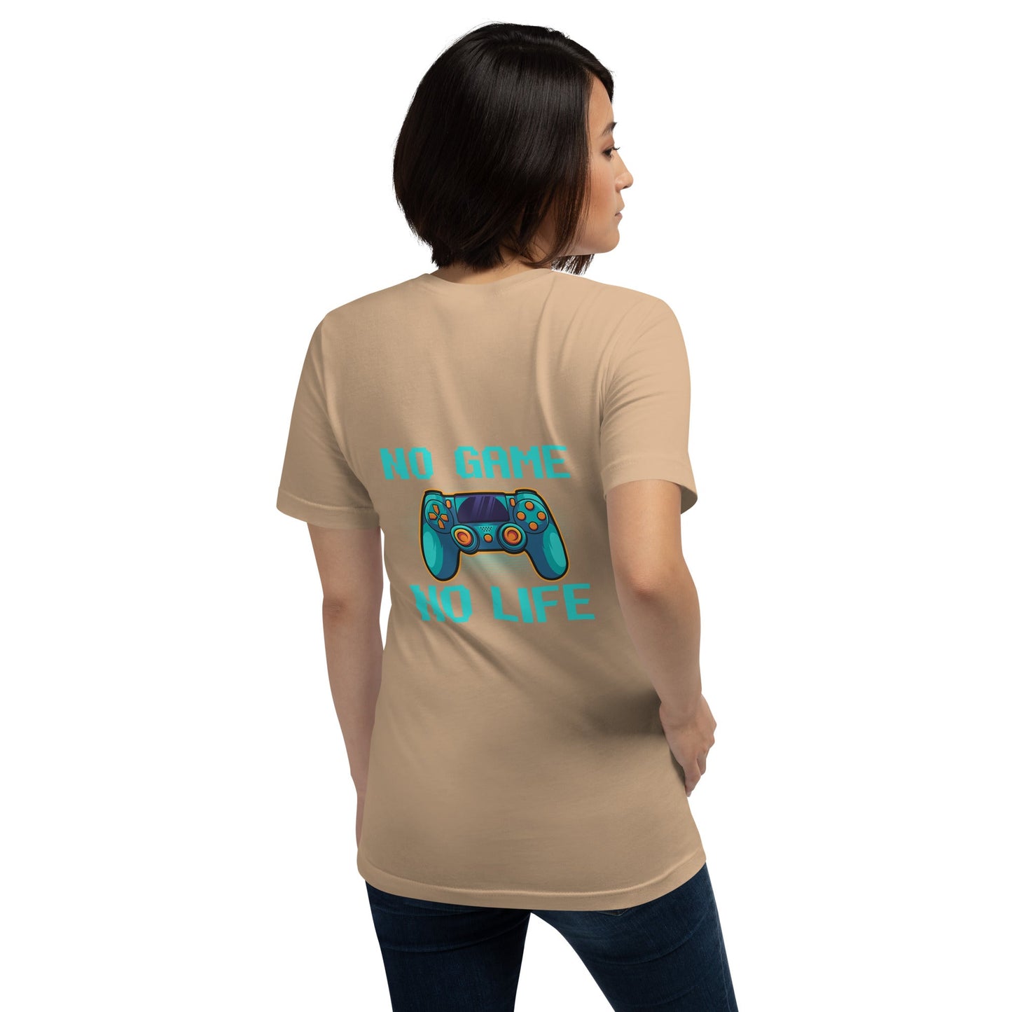 No Game; No Life - Unisex t-shirt ( Back Print ) by DarkByteGear