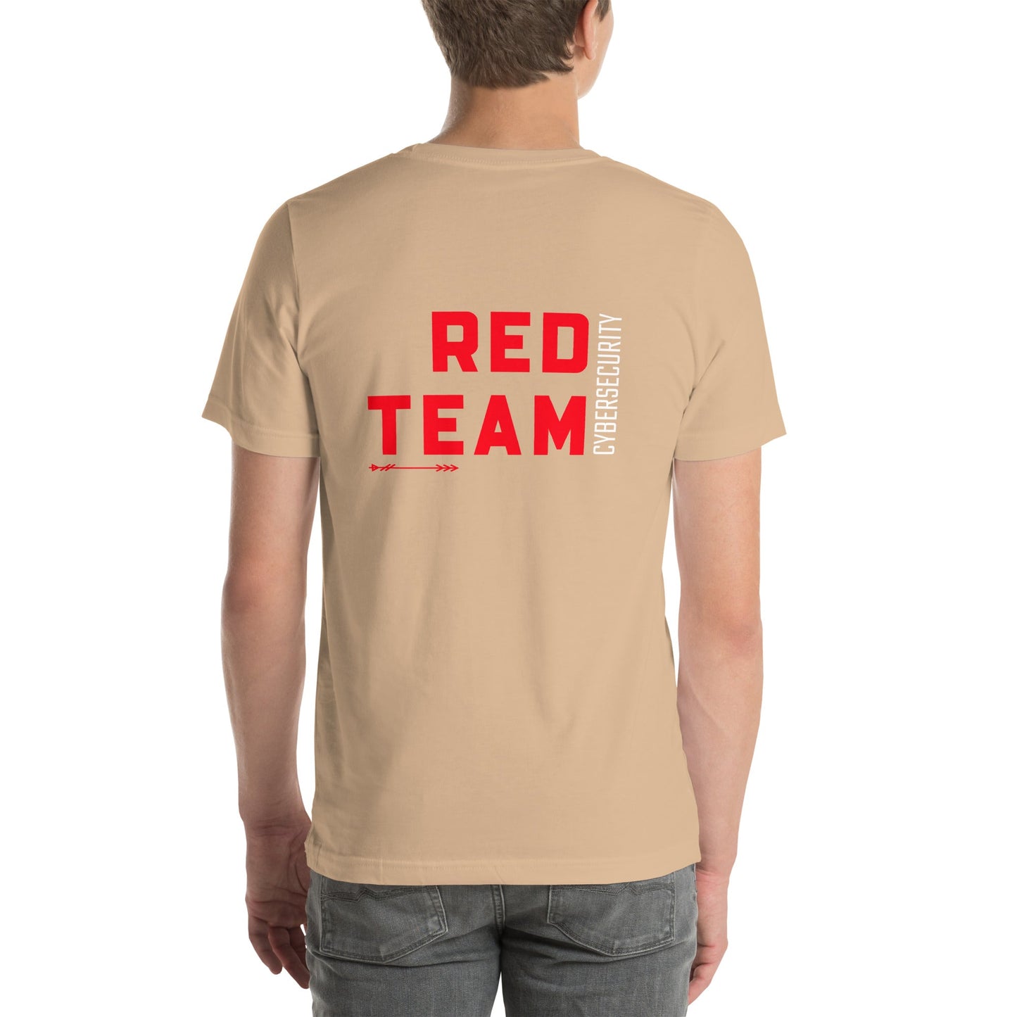 Cyber Security Red Team V8 - Unisex t-shirt ( Back Print ) by DarkByteGear