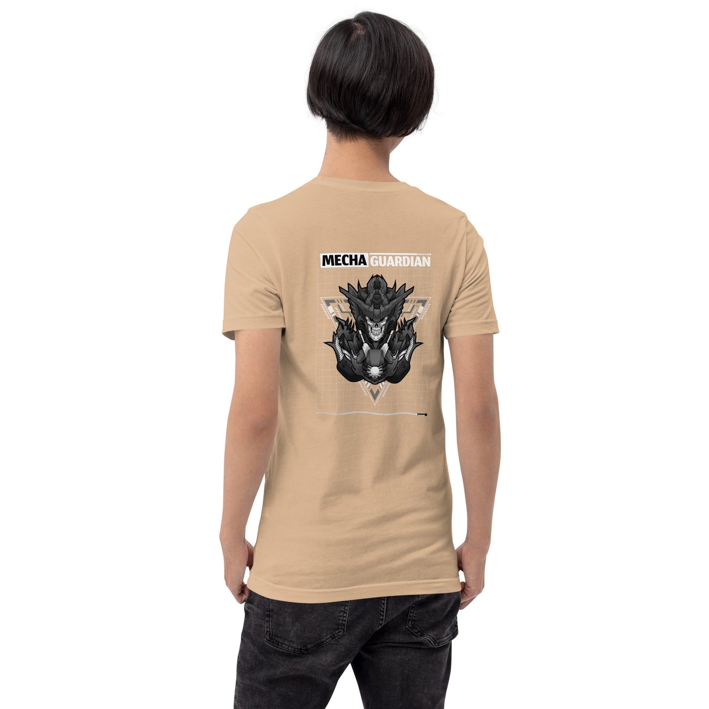 Mecha Guardian - Unisex t-shirt ( Back Print ) by DarkByteGear