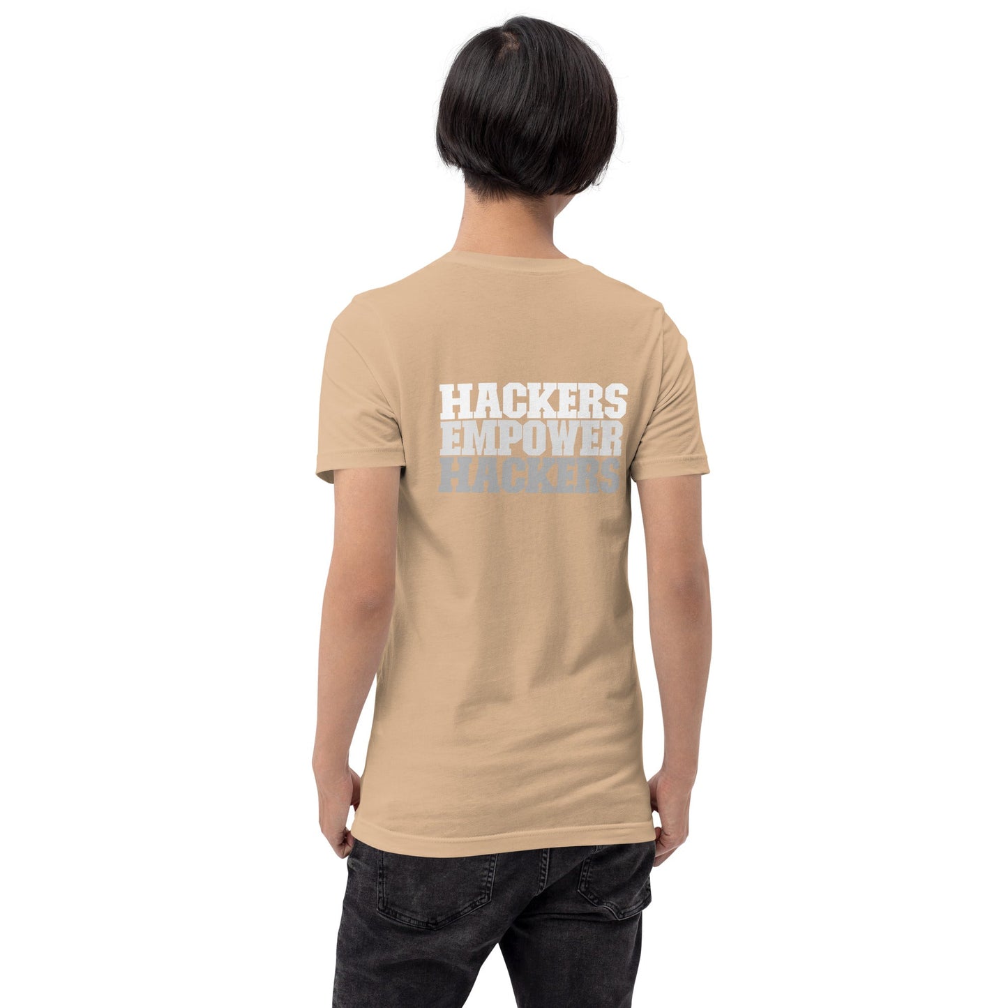 Hackers Empower Hackers V2 - Unisex t-shirt ( Back Print ) by DarkByteGear