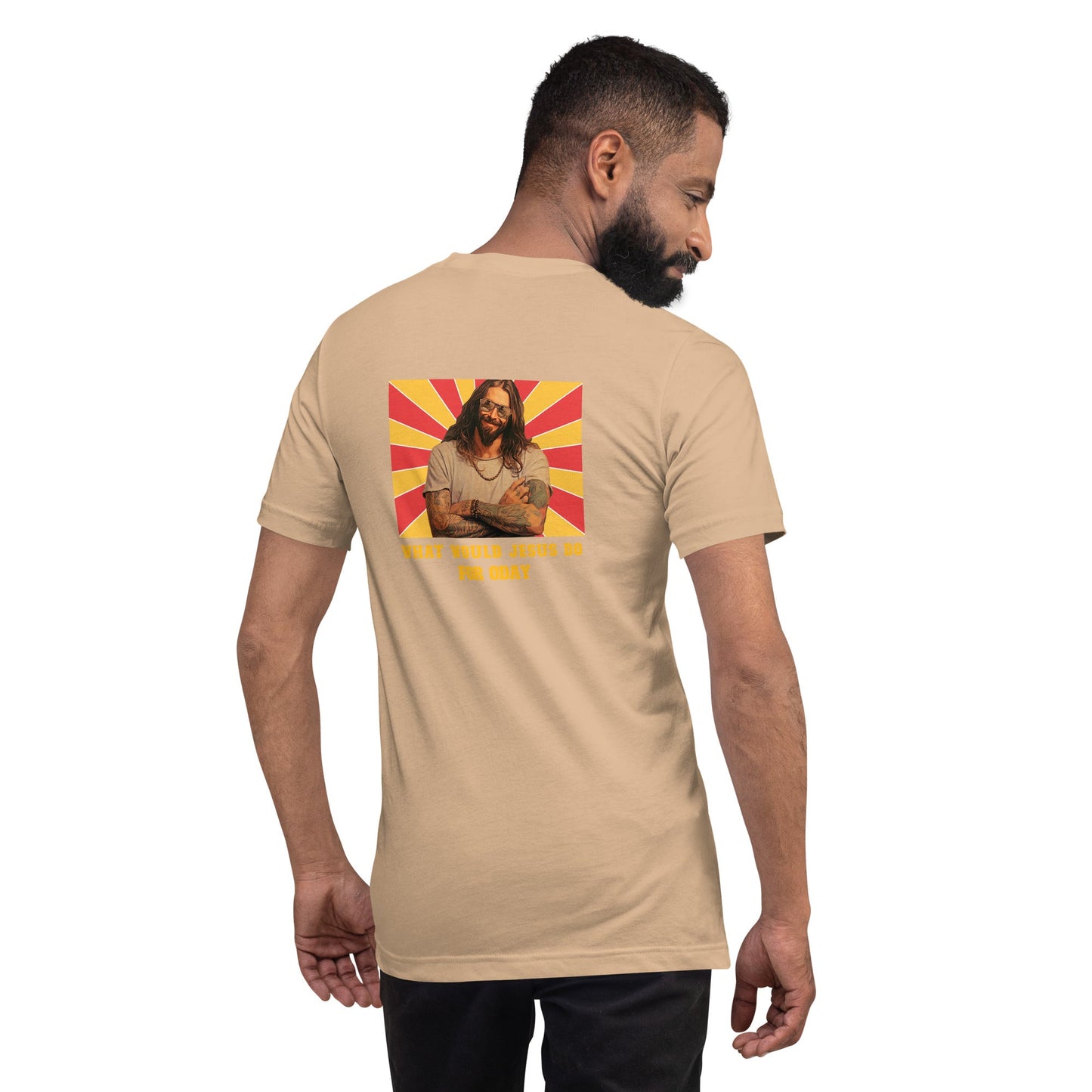 What would Jesus do for 0day v1 - Unisex t-shirt ( Back Print ) by DarkByteGear