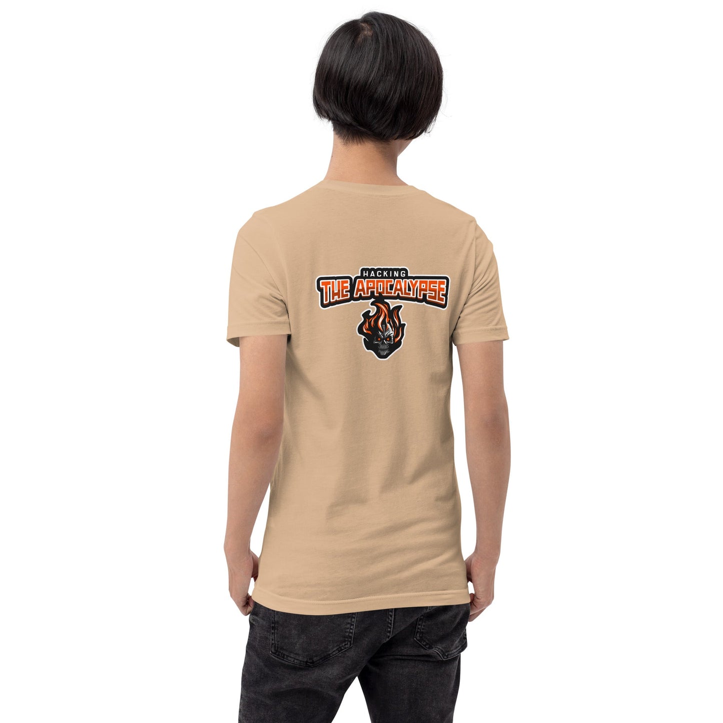 Hacking the Apocalypse V1 - Unisex t-shirt ( Back Print ) by DarkByteGear