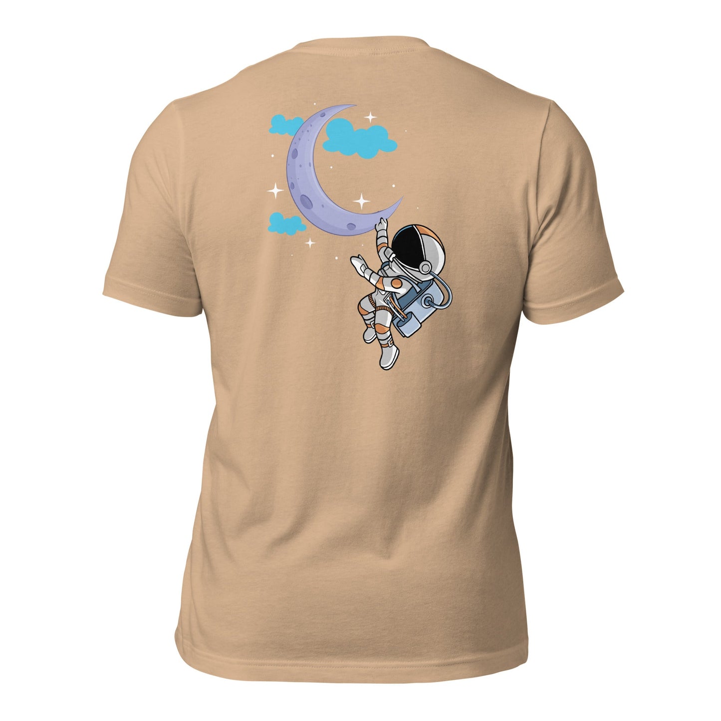 Full Moon Astronaut - Unisex t-shirt ( Back Print ) by DarkByteGear