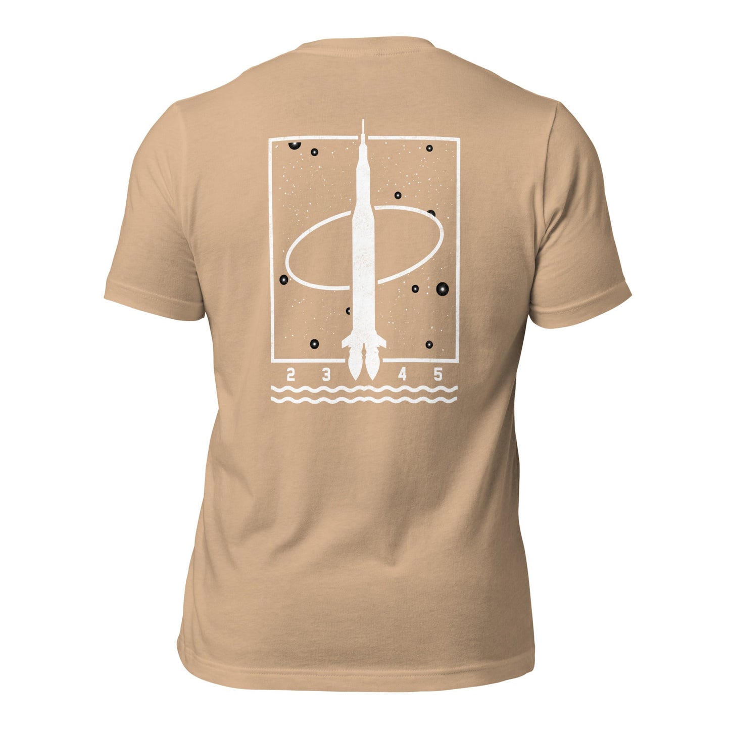 1 2 3 4 5 - Unisex t-shirt (back print) by DarkByteGear