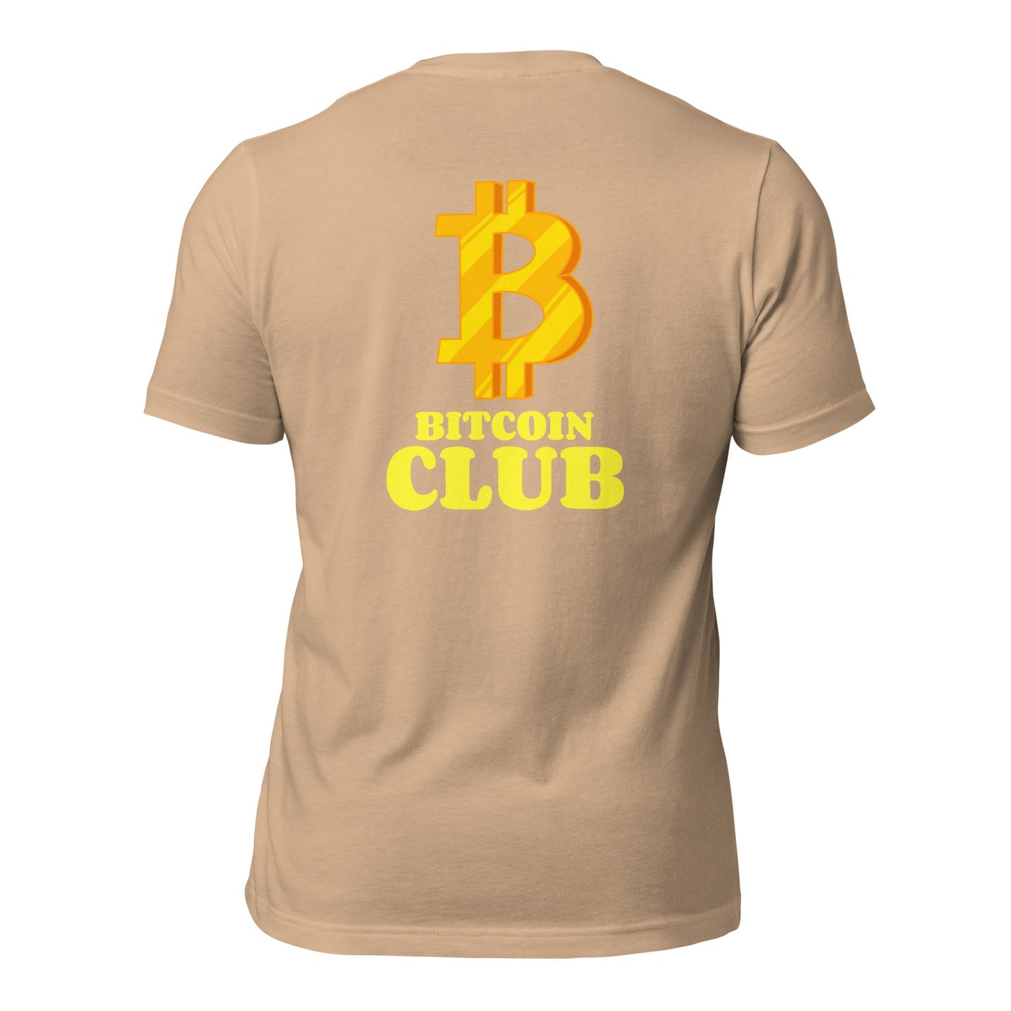 BITCOIN CLUB V5 - Unisex t-shirt ( Back Print ) by DarkByteGear