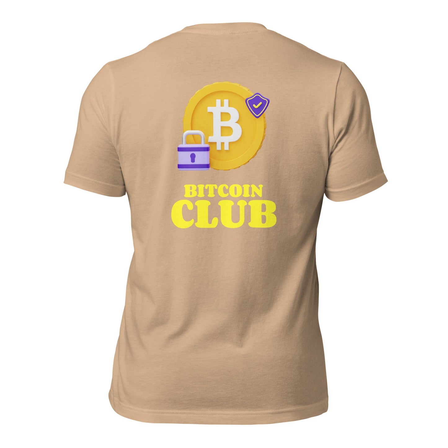 BITCOIN CLUB V7 - Unisex t-shirt ( Back Print ) by DarkByteGear