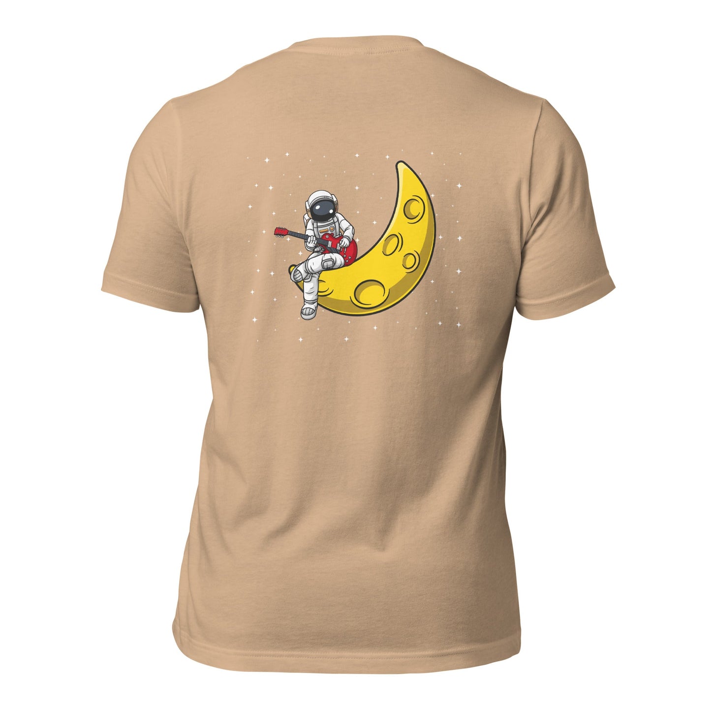 Astronaut Playing - Unisex t-shirt ( Back Print ) by DarkByteGear