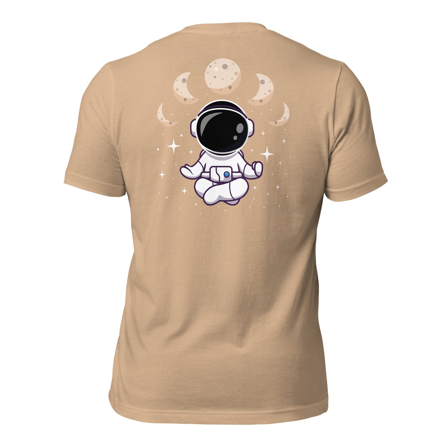 Astronaut Meditation - Unisex t-shirt ( Back Print ) by DarkByteGear