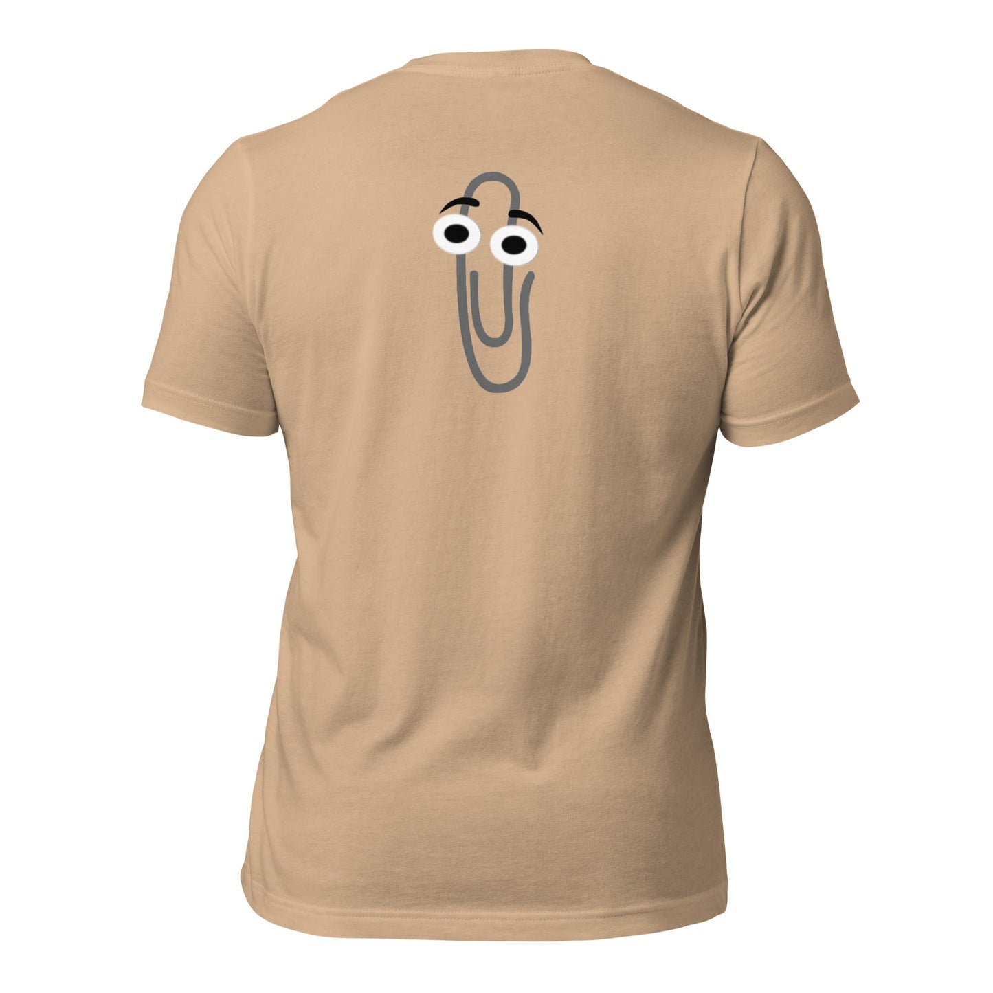 Poor Clippy - Unisex t-shirt (back print) by DarkByteGear