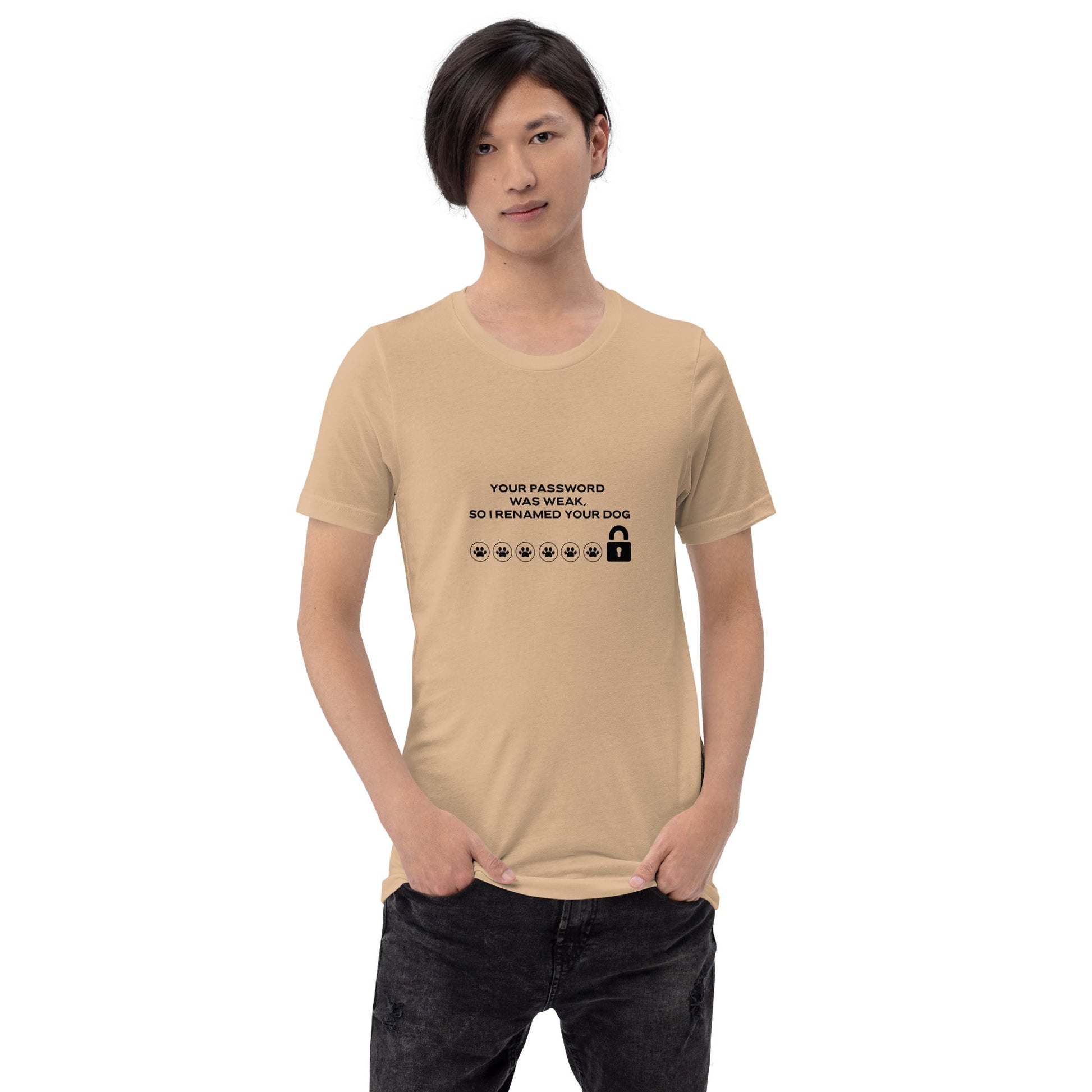 Your Password was Weak, So I Renamed Your Dog in Dark Text - Unisex t-shirt by DarkByteGear