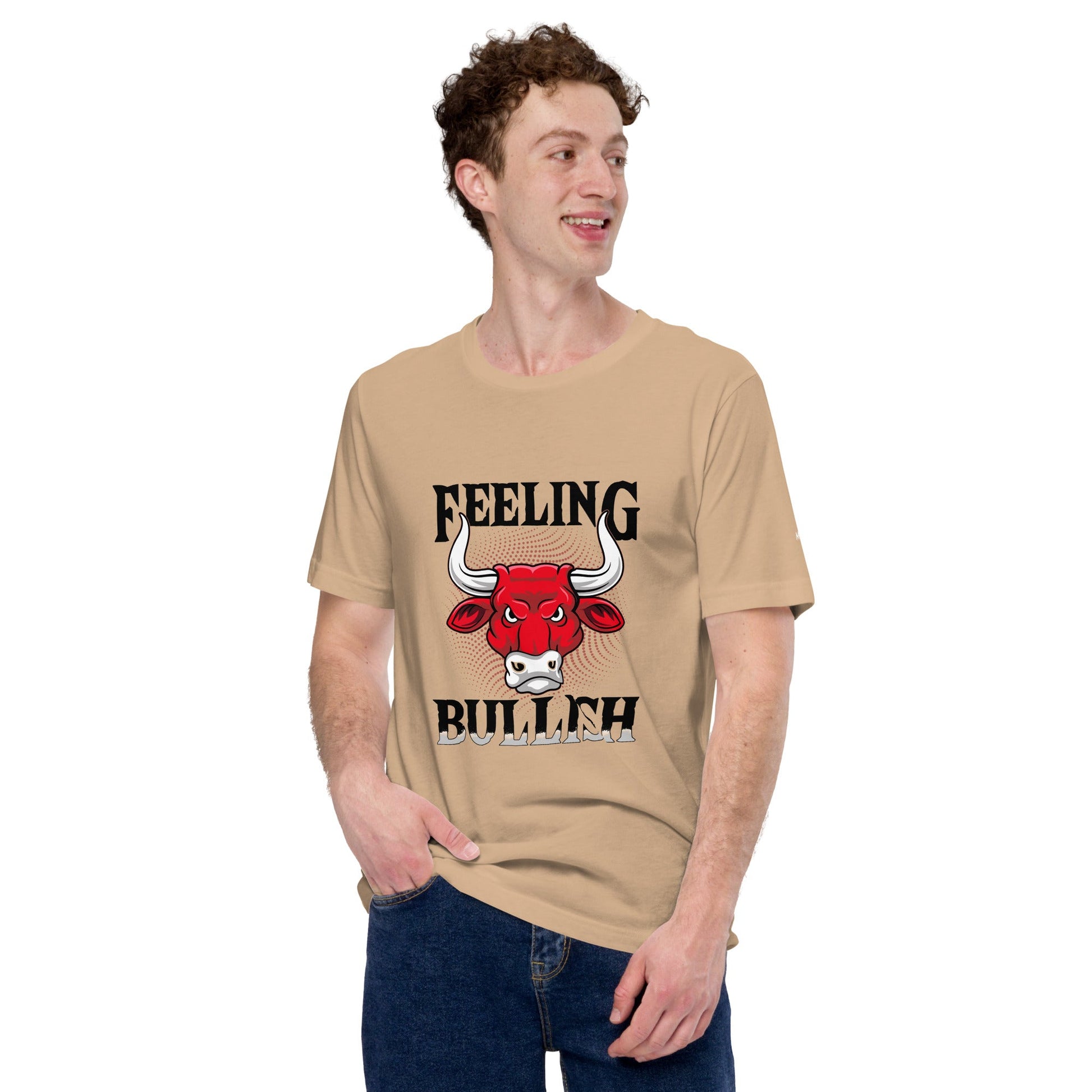 Feeling Bullish in Dark Text - Unisex t-shirt by DarkByteGear