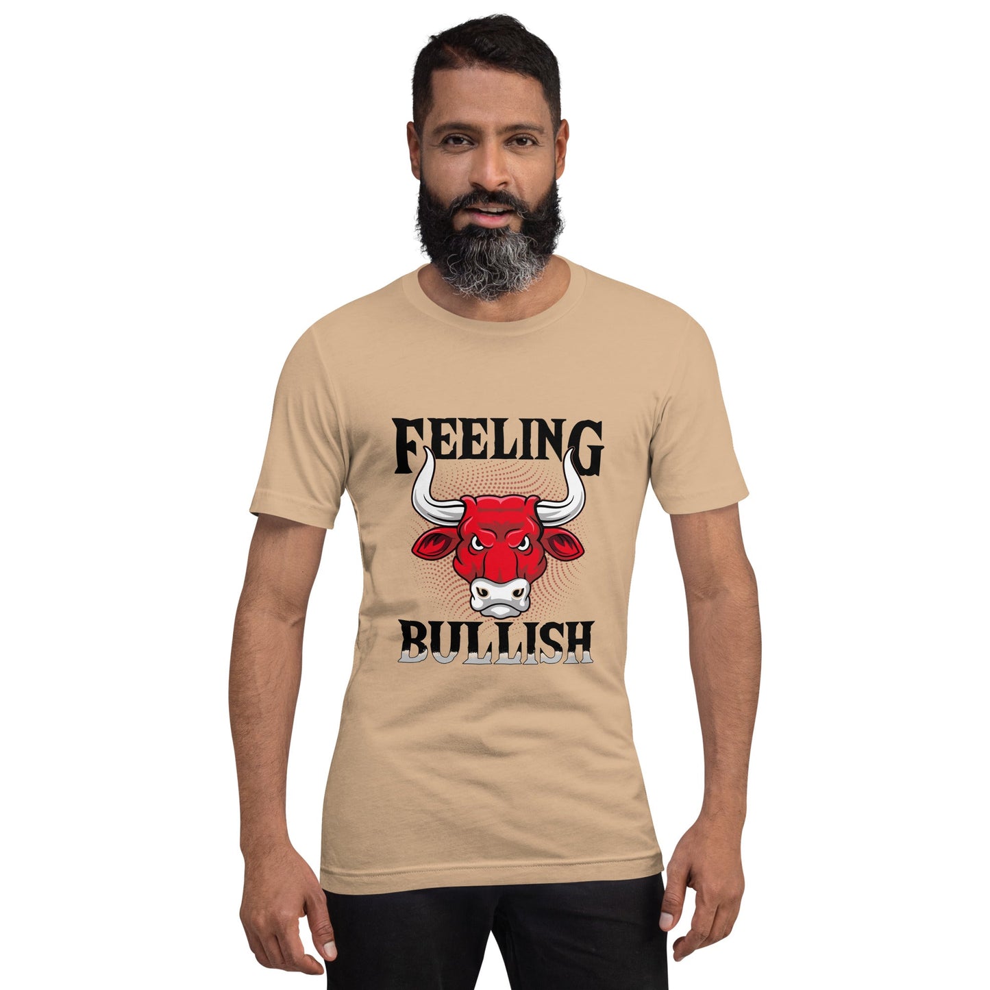 Feeling Bullish in Dark Text - Unisex t-shirt by DarkByteGear
