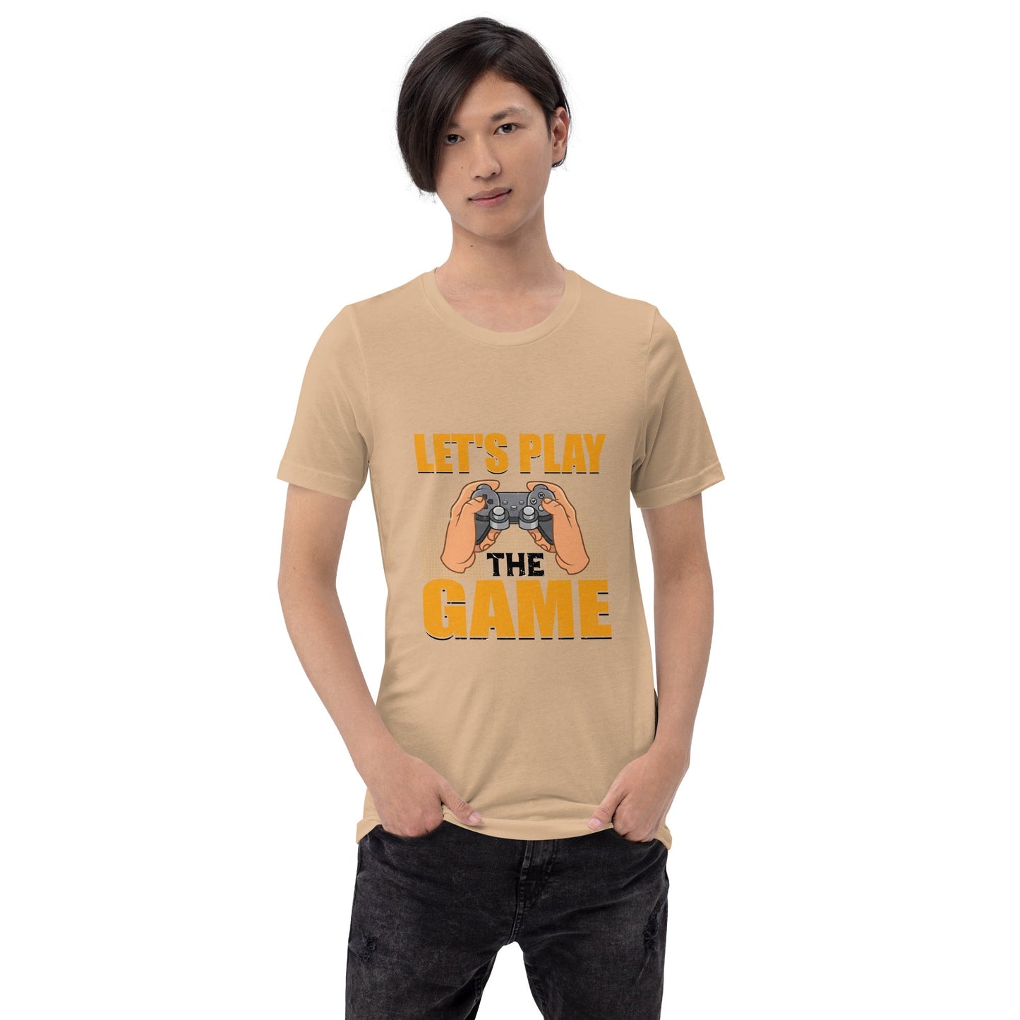 Let's Play the Game in Dark Text - Unisex t-shirt by DarkByteGear