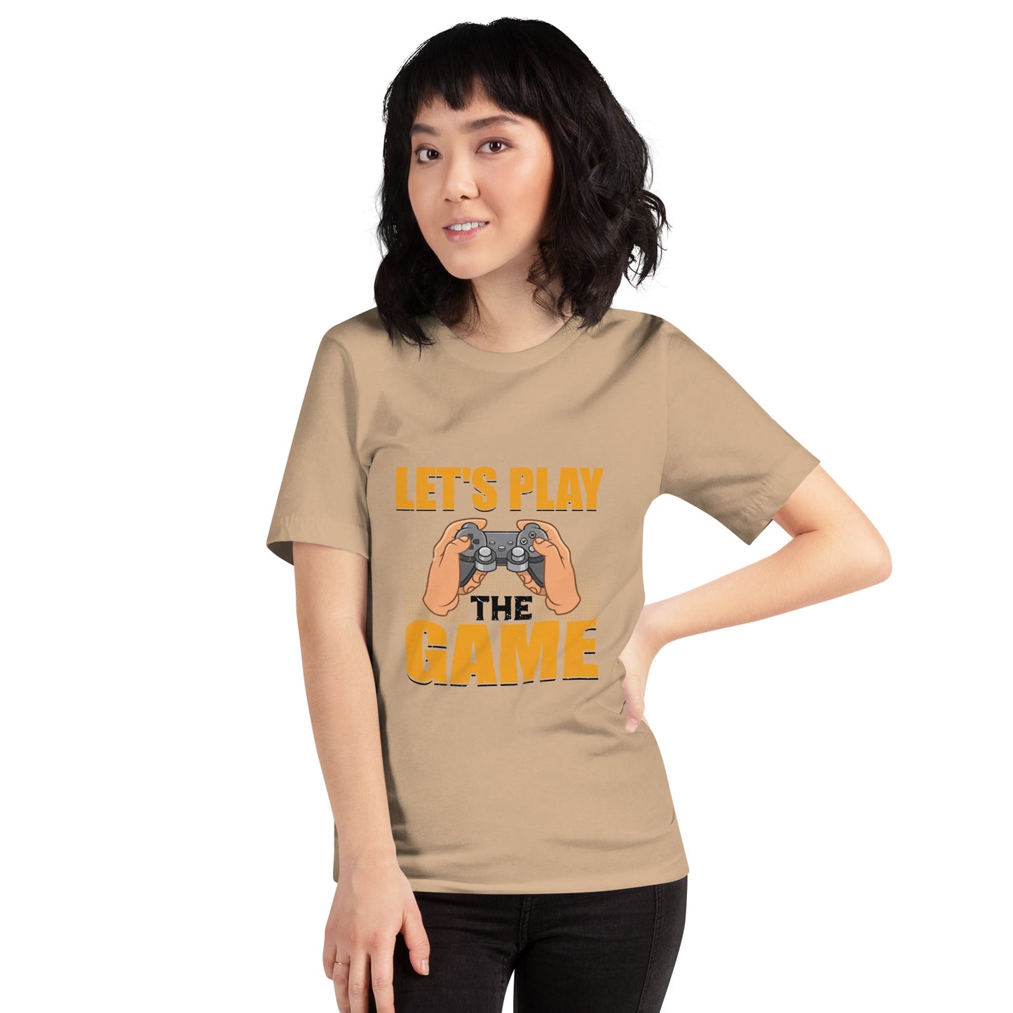 Let's Play the Game in Dark Text - Unisex t-shirt by DarkByteGear